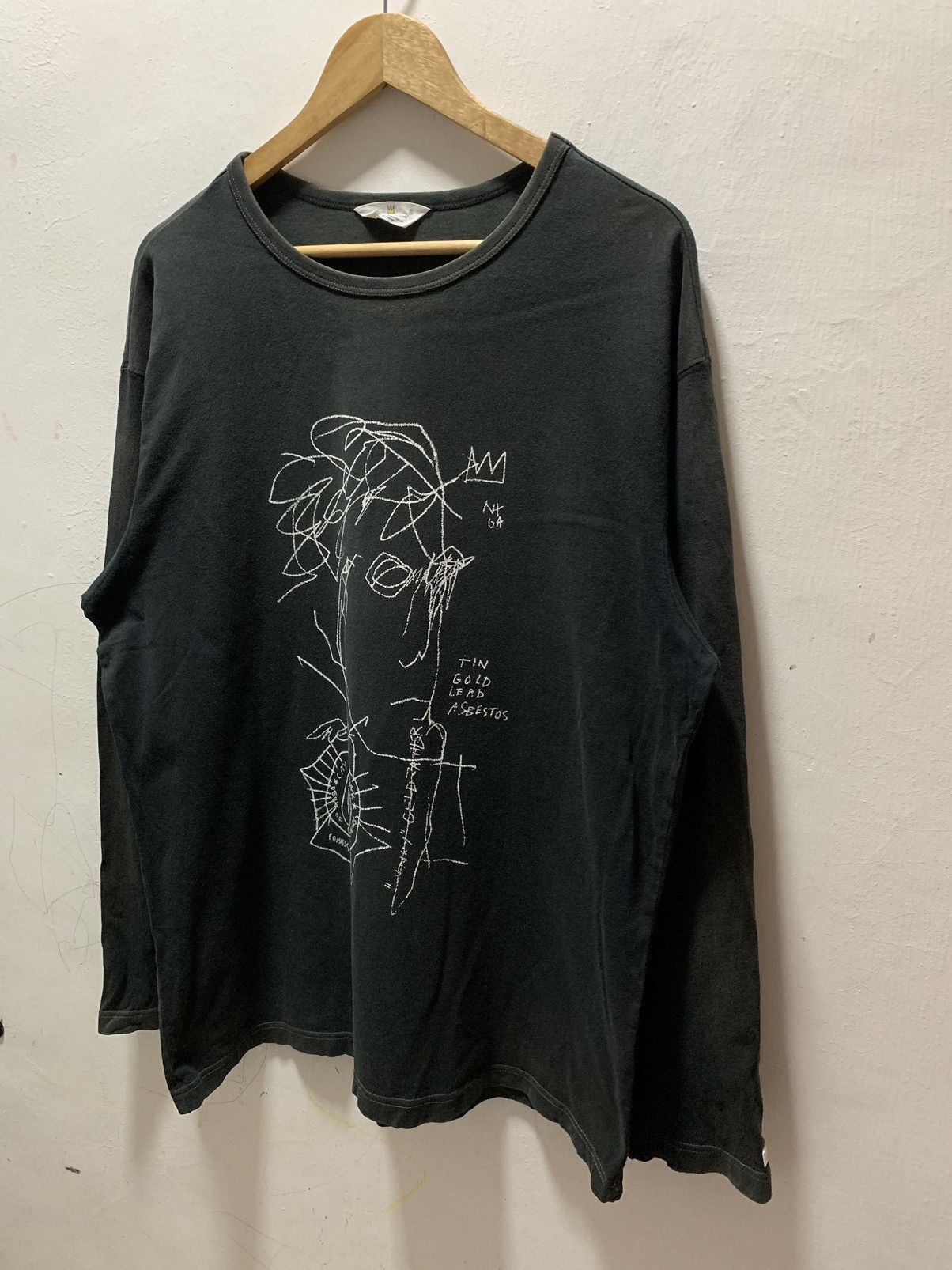 Jean-Michel Basquiat Vtg JEAN MICHEL BASQUIAT T Shirt Size US XL / EU 56 / 4 - 5 Thumbnail