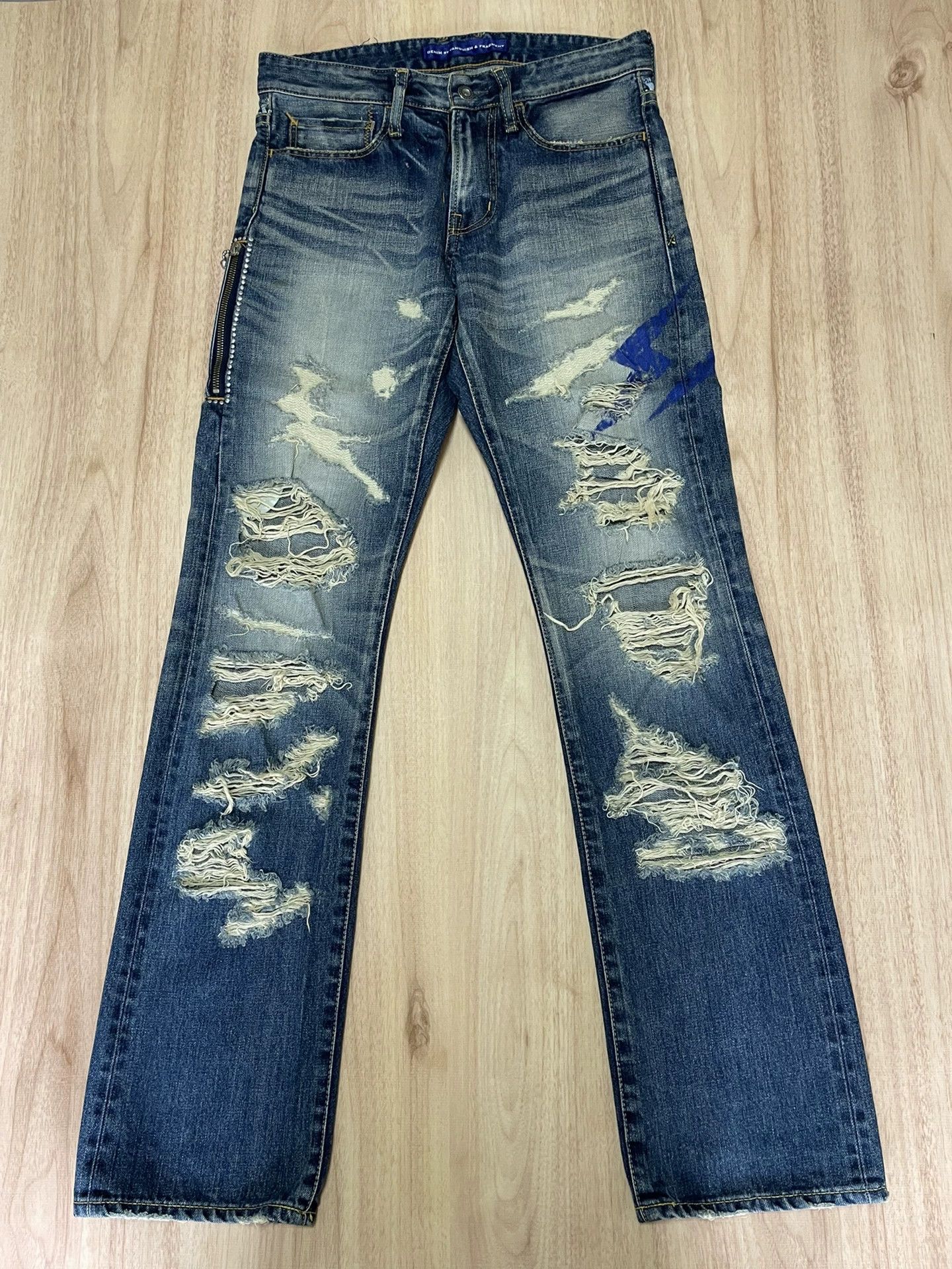 Fragment Design denim by vanquish fragment distressed jeans Size US 28 / EU 44 - 1 Thumbnail
