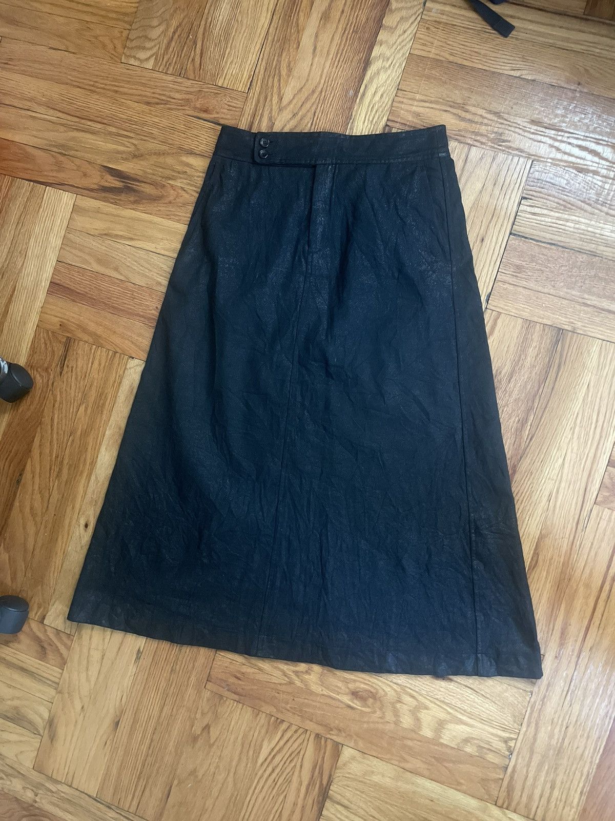 Comme des Garcons Coated Maxi Skirt Size 28" / US 6 / IT 42 - 2 Thumbnail