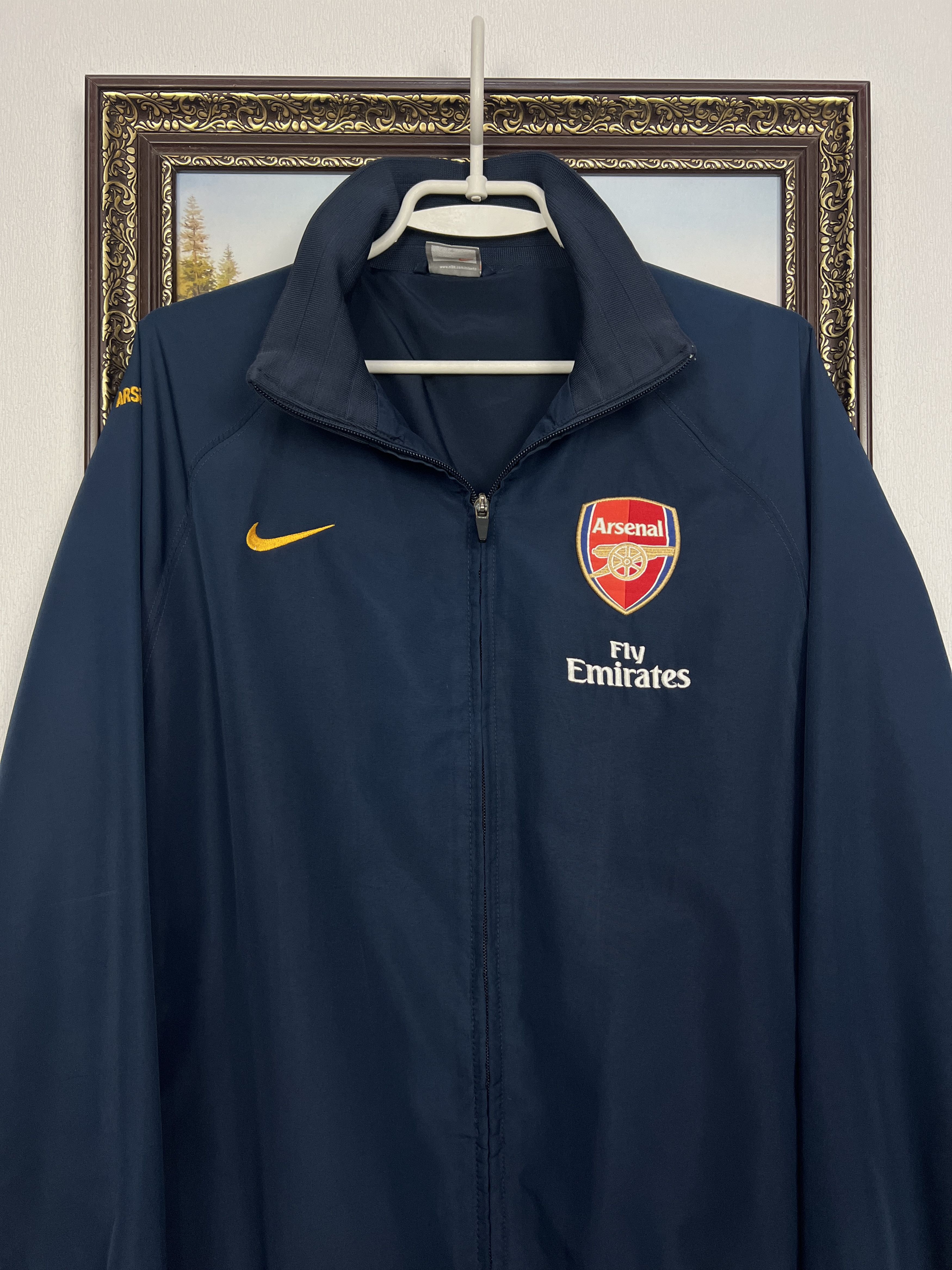 Nike Vintage Arsenal Football Jacket Soccer Track Top Gunners Zip Size US L / EU 52-54 / 3 - 2 Thumbnail