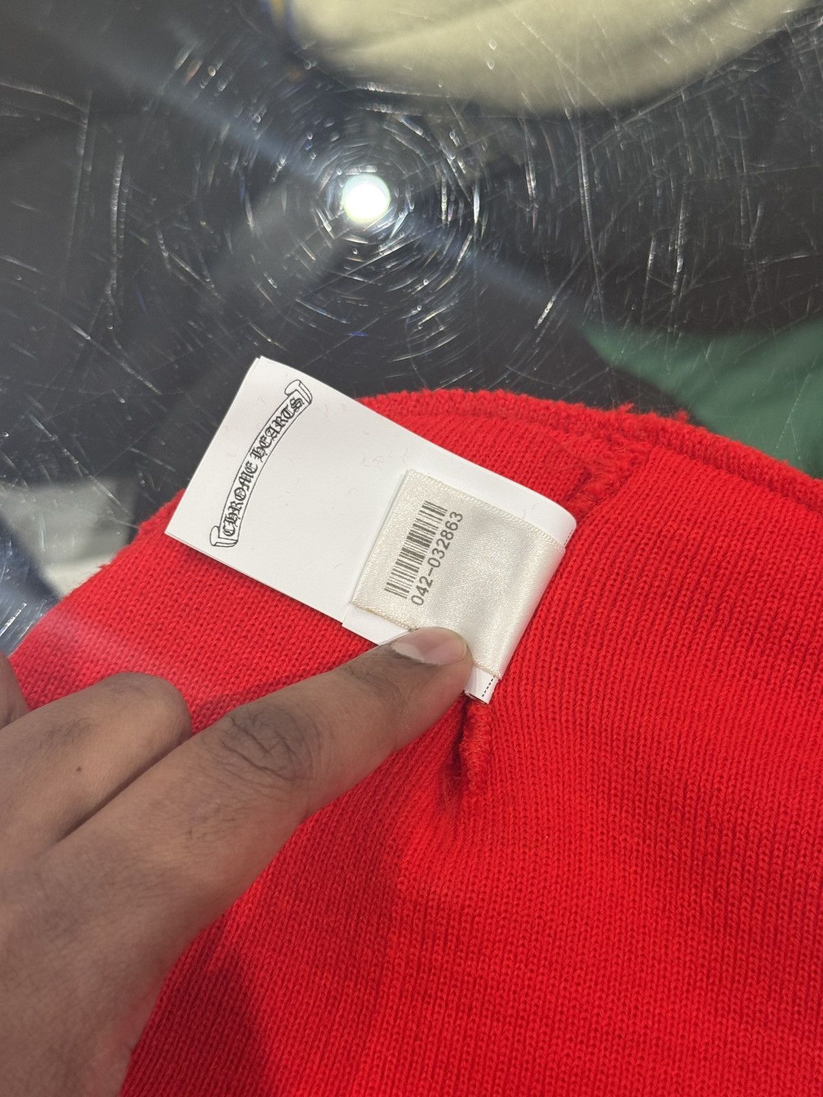 Chrome Hearts Chrome Hearts Embroidered Beanie Red Size ONE SIZE - 7 Thumbnail