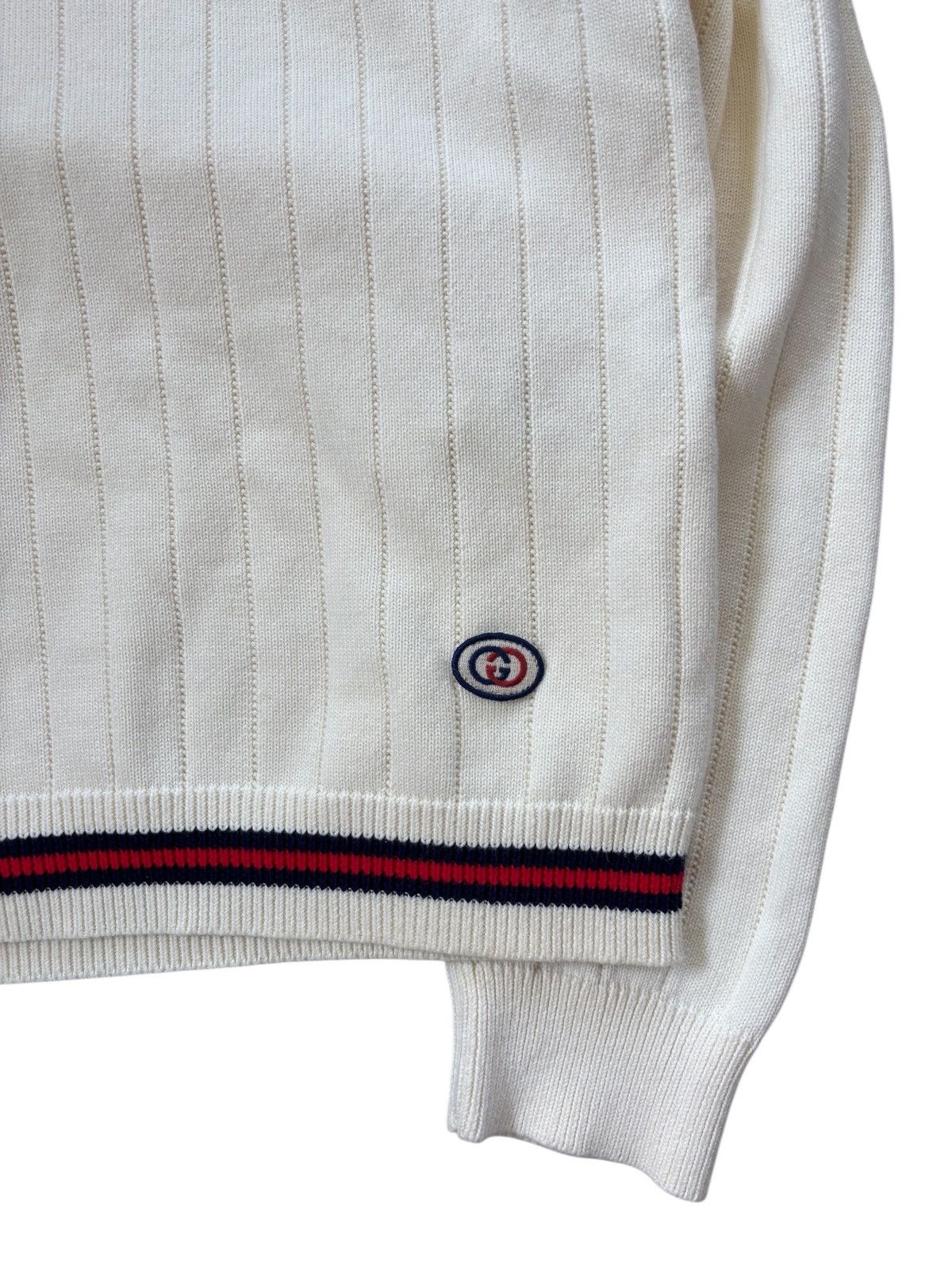 Gucci Gucci Web GG Chunky Knit sweater Size US M / EU 48-50 / 2 - 2 Thumbnail