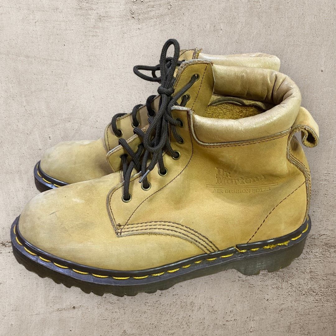 image of Dr Martens 939 Boots 6 Eye Leather Made In England in Tan, Women's