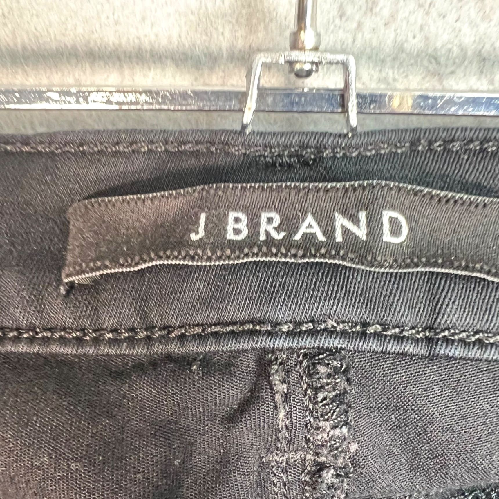 J Brand J Brand Jeans Womens 29 Black Moto Skinny Denim Cotton Blend 5-Pocket Stretch Hairpin? Size 29" - 3 Thumbnail