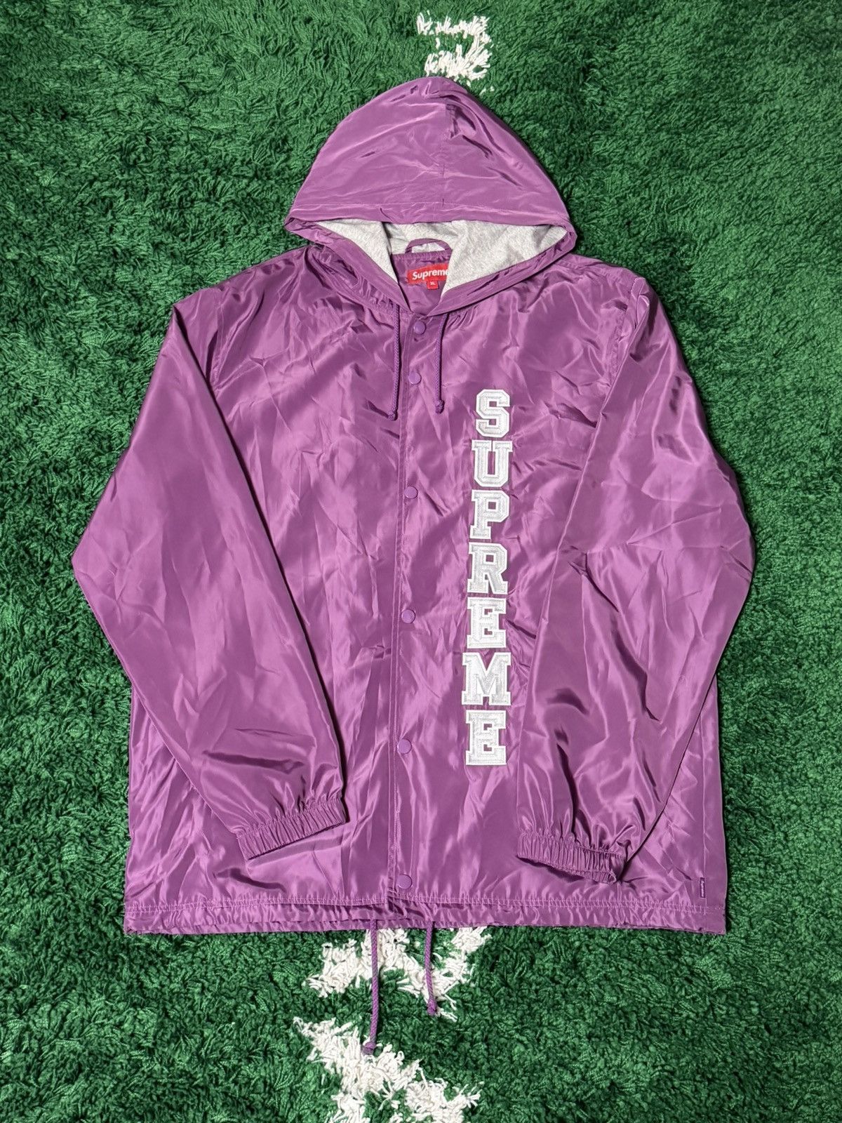 Supreme Supreme Vertical Logo Coaches Jacket SS17 Size US XL / EU 56 / 4 - 1 Thumbnail