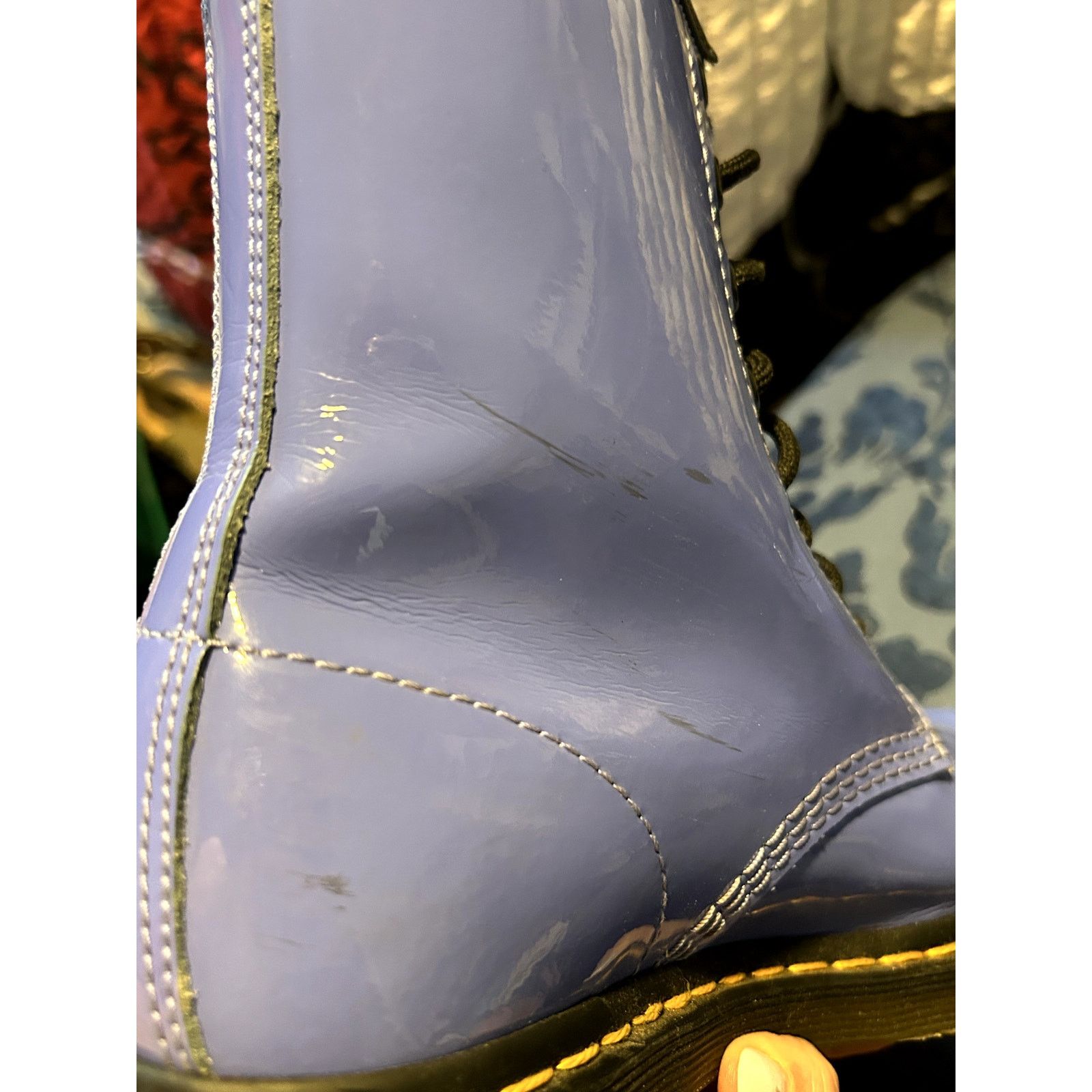 Dr. Martens Dr Martens 1460 Hyacinth Blue Patent Leather size 8/EU 39 Size US 8 / IT 38 - 6 Thumbnail