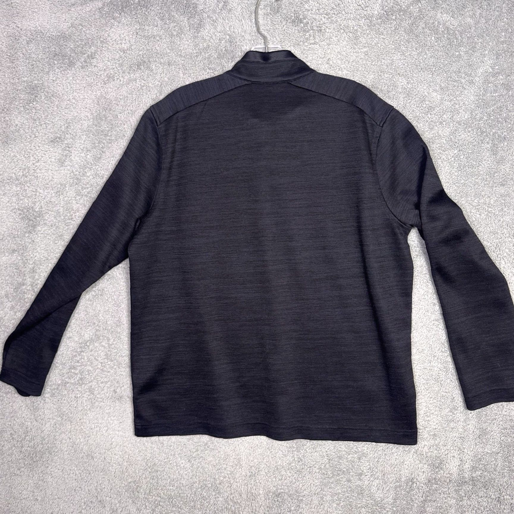 Johnston & Murphy Johnston & Murphy Jacket Mens L Tech Melange 1/4 Zip Heather Sweater Preppy Size US L / EU 52-54 / 3 - 8 Thumbnail