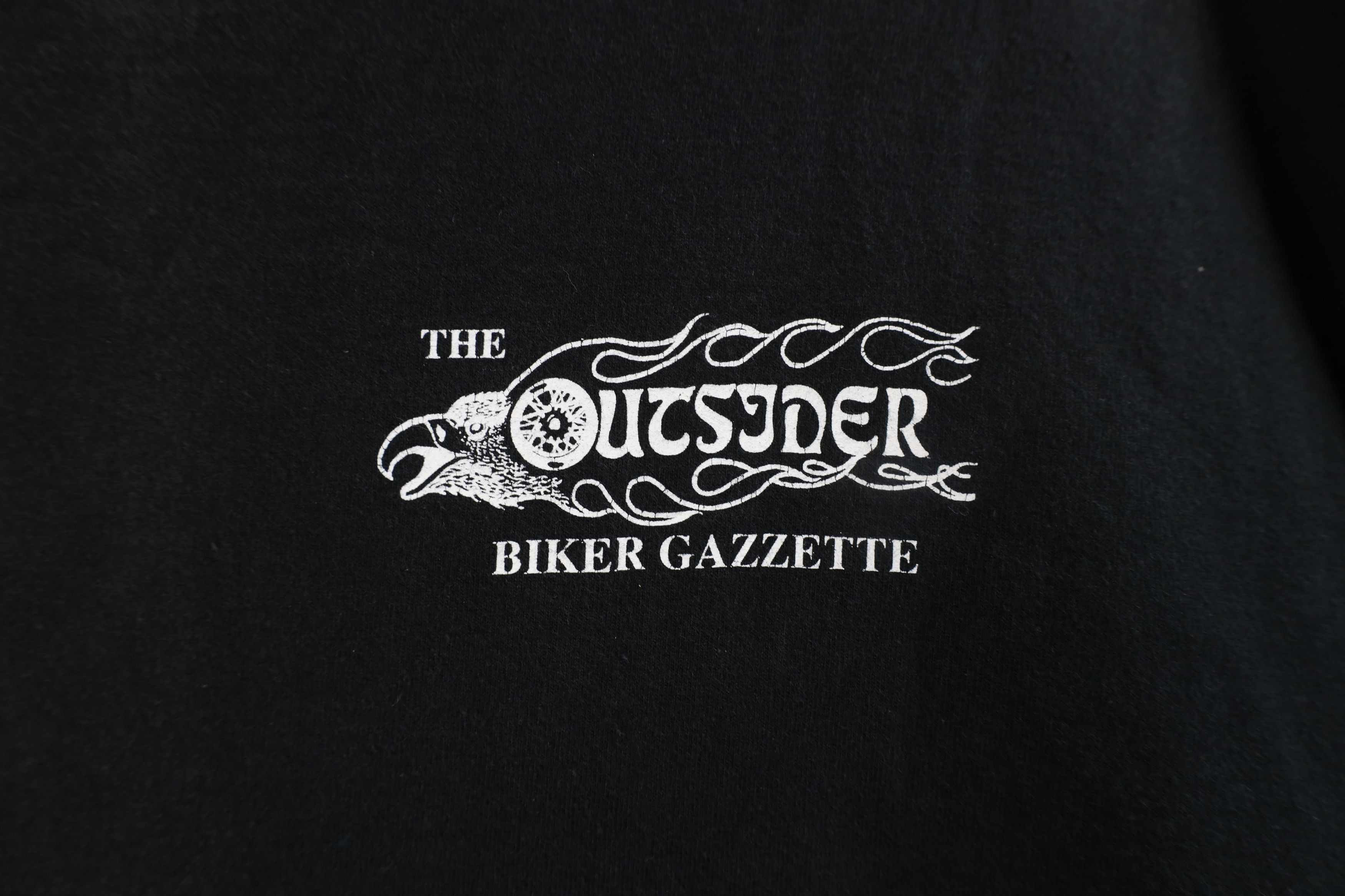 Vintage Vintage 90s Streetwear Biker Gazette Moon Motorcycle T-Shirt Size US XXL / EU 58 / 5 - 4 Thumbnail