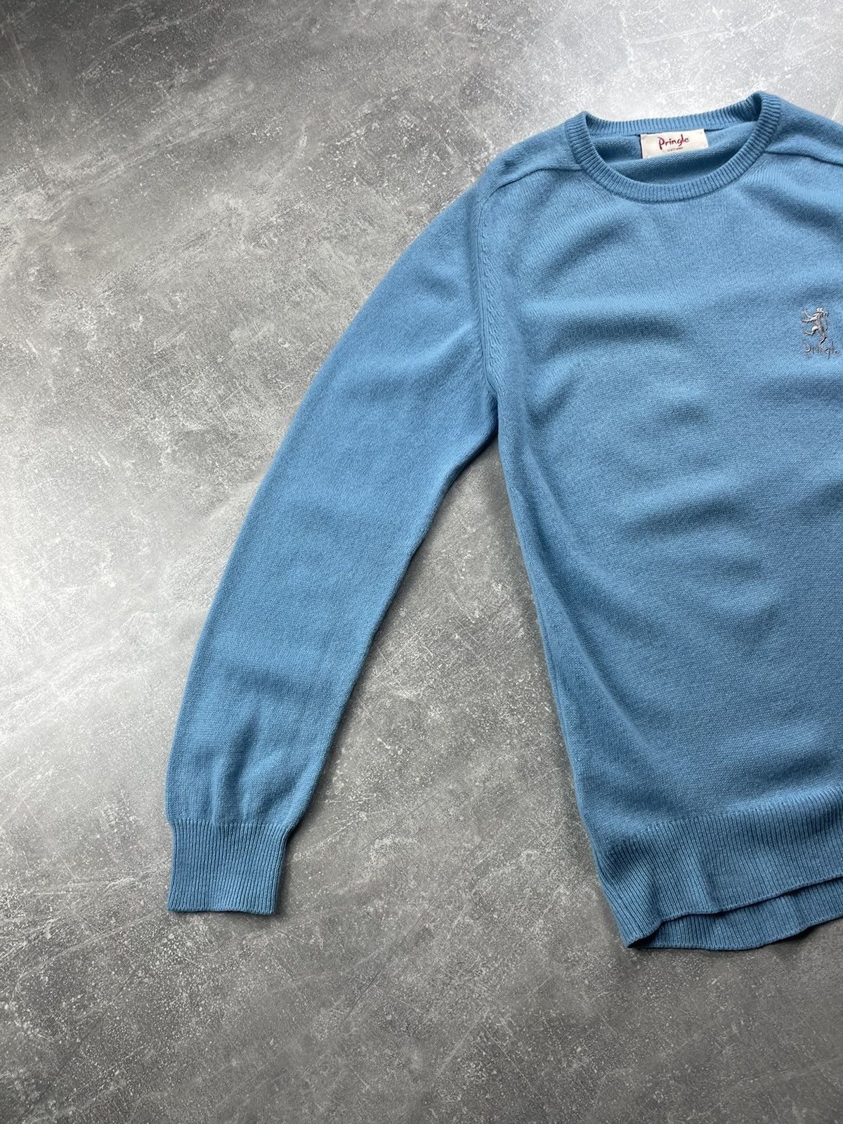 Pringle Of Scotland Pringle of Scotland Pure New Wool Crewneck Sweater Blue Size US M / EU 48-50 / 2 - 5 Thumbnail