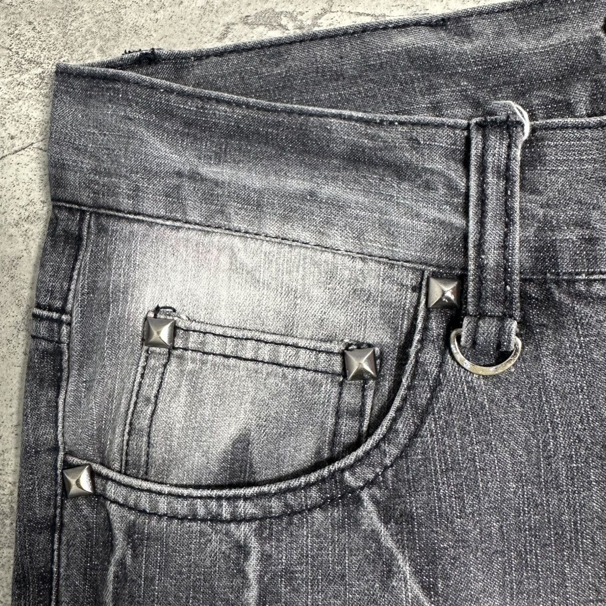 Japanese Brand Black Baccara Distressed Flared Bondage Pants Size US 32 / EU 48 - 12 Thumbnail