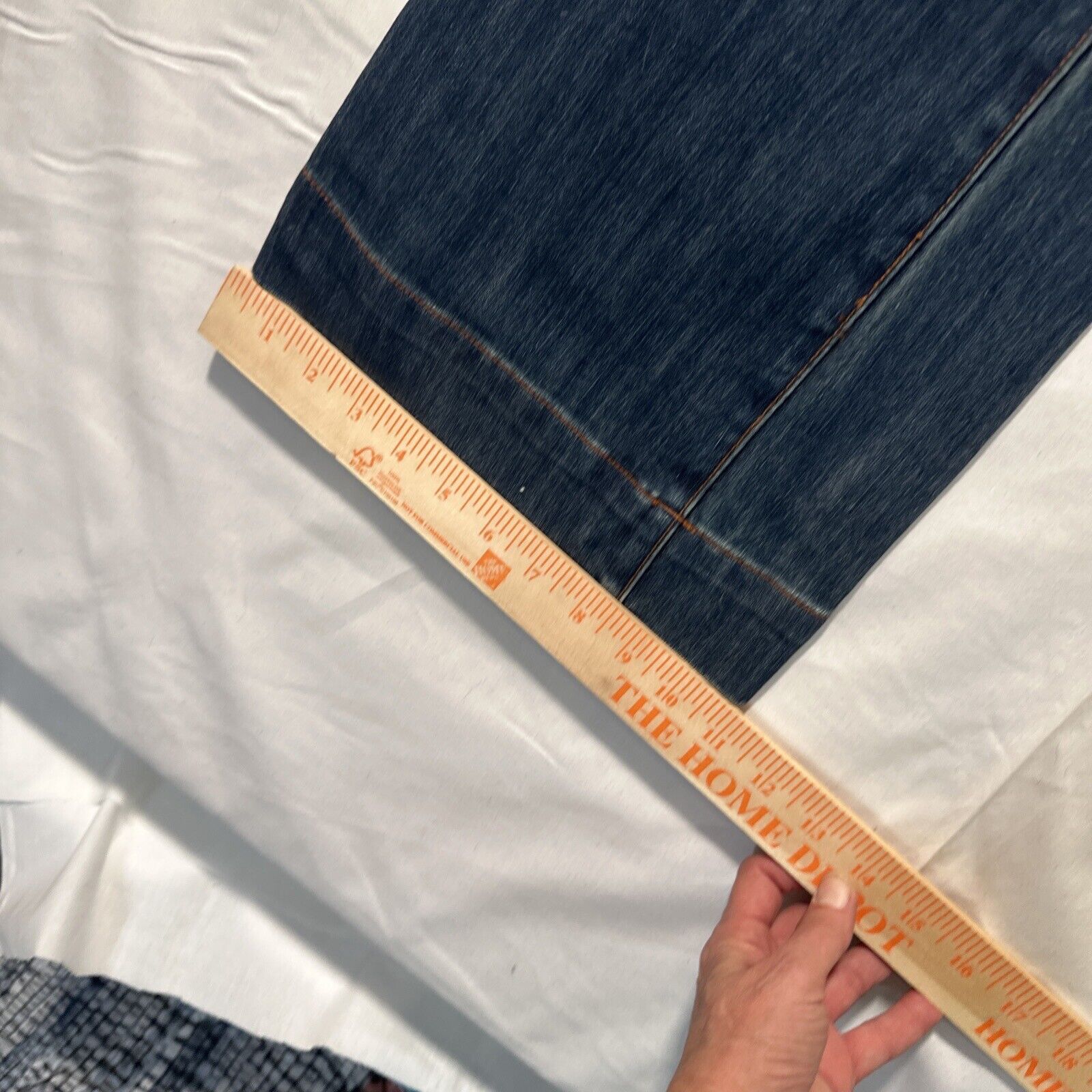 Seven 7 Seven7 Blue Jeans Sz 28 Bell Bottoms Boot Cut BOHODark Wash Size 28" / US 6 / IT 42 - 8 Thumbnail