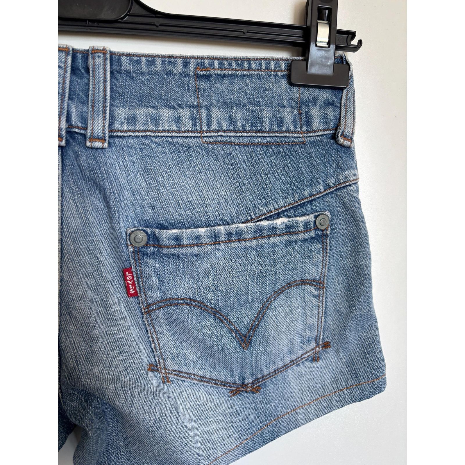 Levi's Levi's Engineered Jeans W27 Y2K Twisted Stretch Denim Shorts Size US 27 - 6 Thumbnail