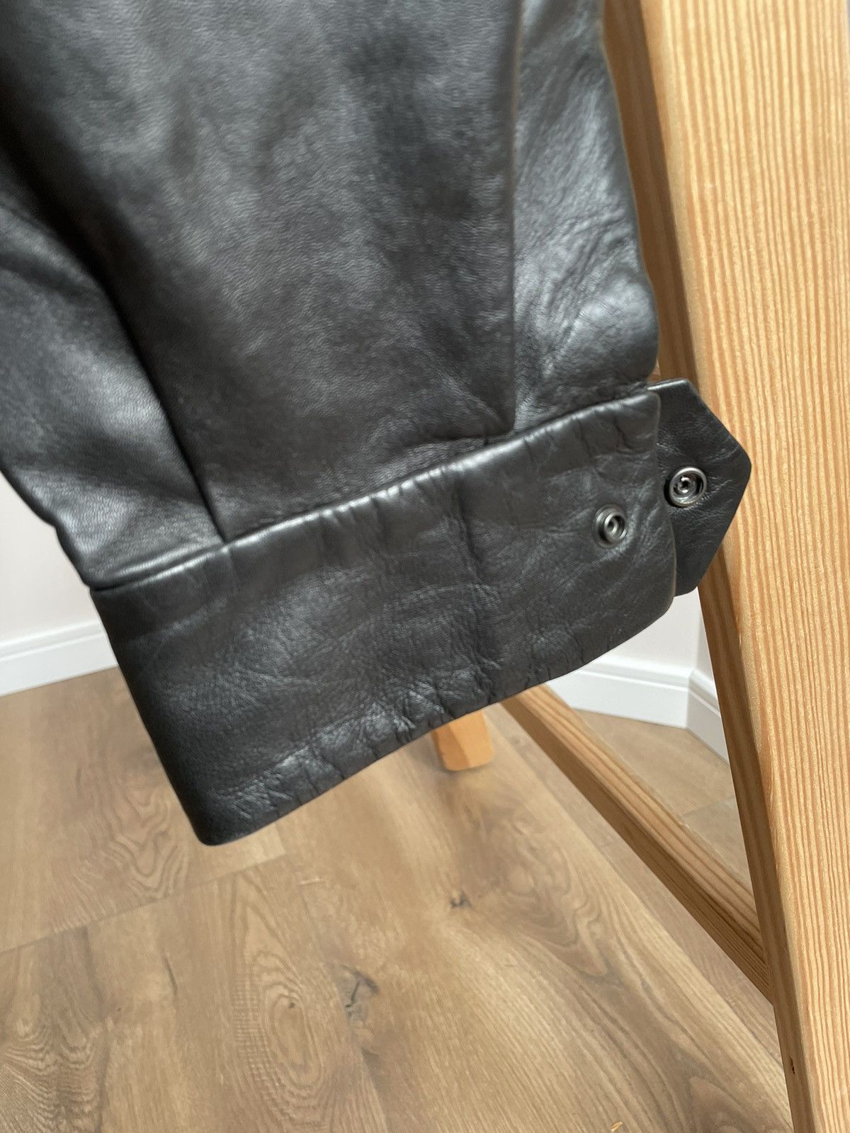 Joseph Joseph Fine Nappa Matt Black Leather Lambskin Pants 36 Size 25" / US 0 / IT 36 - 4 Thumbnail