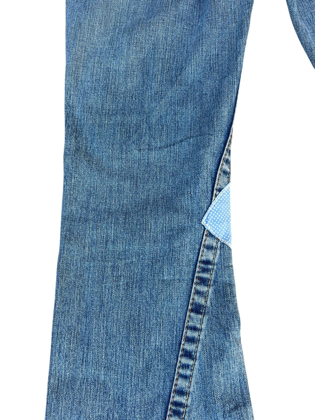 True Religion × Vintage 2000s True Religion Woodstock Patchwork Denim Bootcut Jeans Size 27" / US 4 / IT 40 - 17 Thumbnail