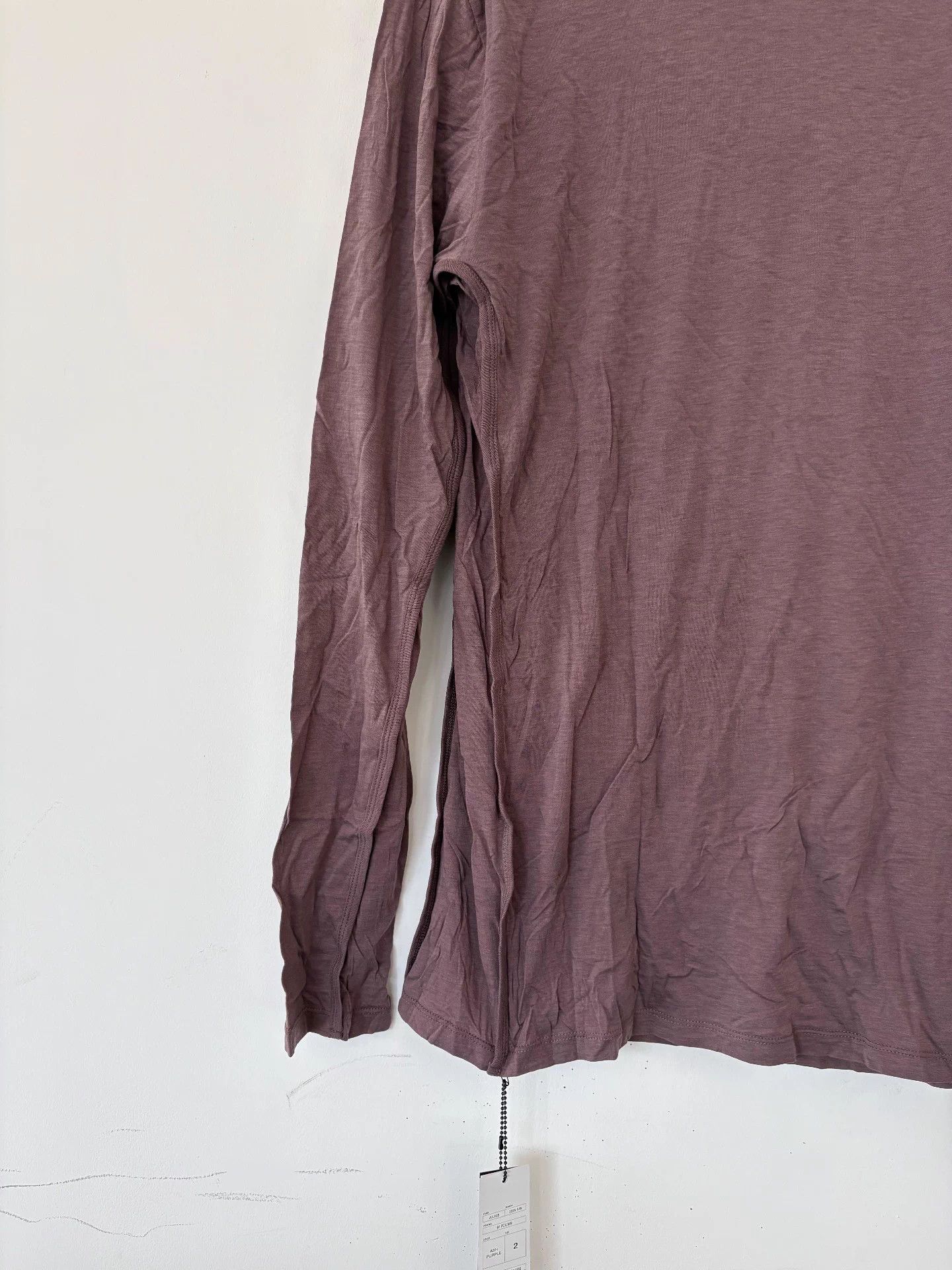 Julius Julius 25aw Men's Oversized T-neck LS Sweater Gray Purple 2 Size US M / EU 48-50 / 2 - 8 Thumbnail