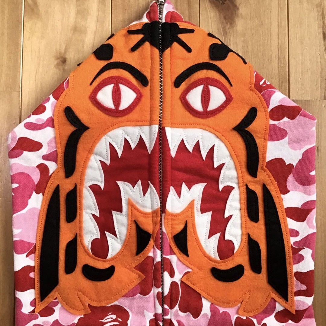 Bape ABC camo pink tiger full zip hoodie a bathing ape Size US XL / EU 56 / 4 - 3 Thumbnail