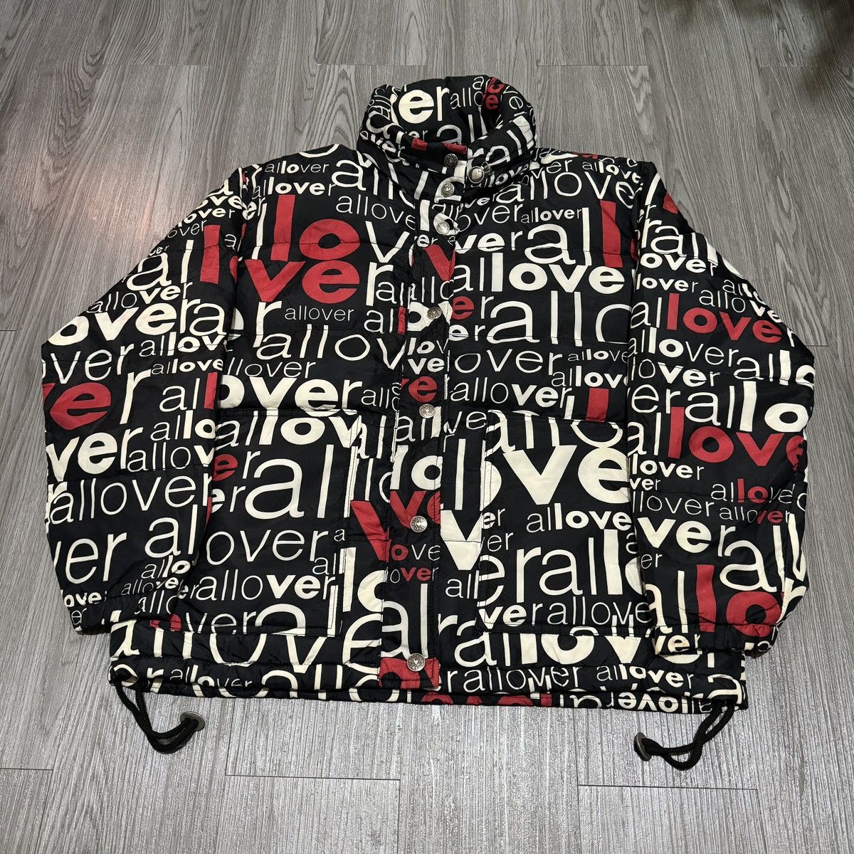 Moschino Moschino Love Allover Puffer Jacket Size US M / EU 48-50 / 2 - 3 Thumbnail