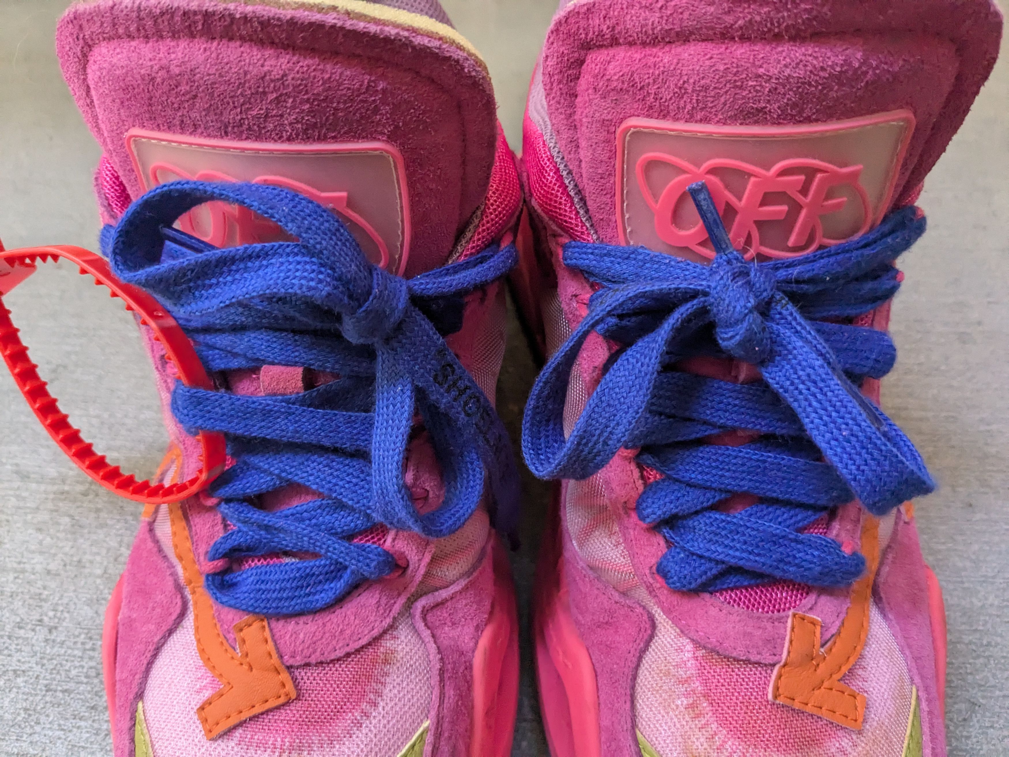 Off-White Off-White Odsy-2000 Sneakers Pink 7 40 Suede Size US 7 / EU 40 - 6 Thumbnail
