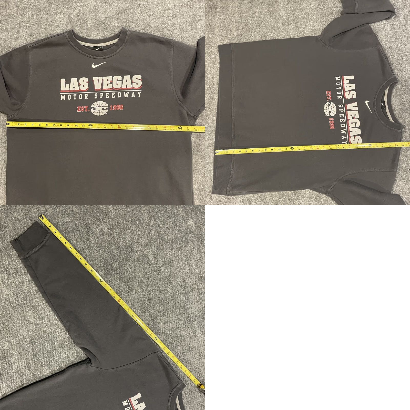 Nike Nike Sweatshirt Mens 2XL Gray Las Vegas Motor Speedway Graphic Print Pullover Crewneck Racing Pullover Size US XXL / EU 58 / 5 - 8 Thumbnail