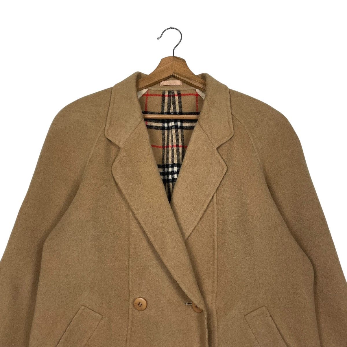 Burberry Burberrys Nova Check Double Breasted Wool Coat Size M / US 6-8 / IT 42-44 - 2 Thumbnail