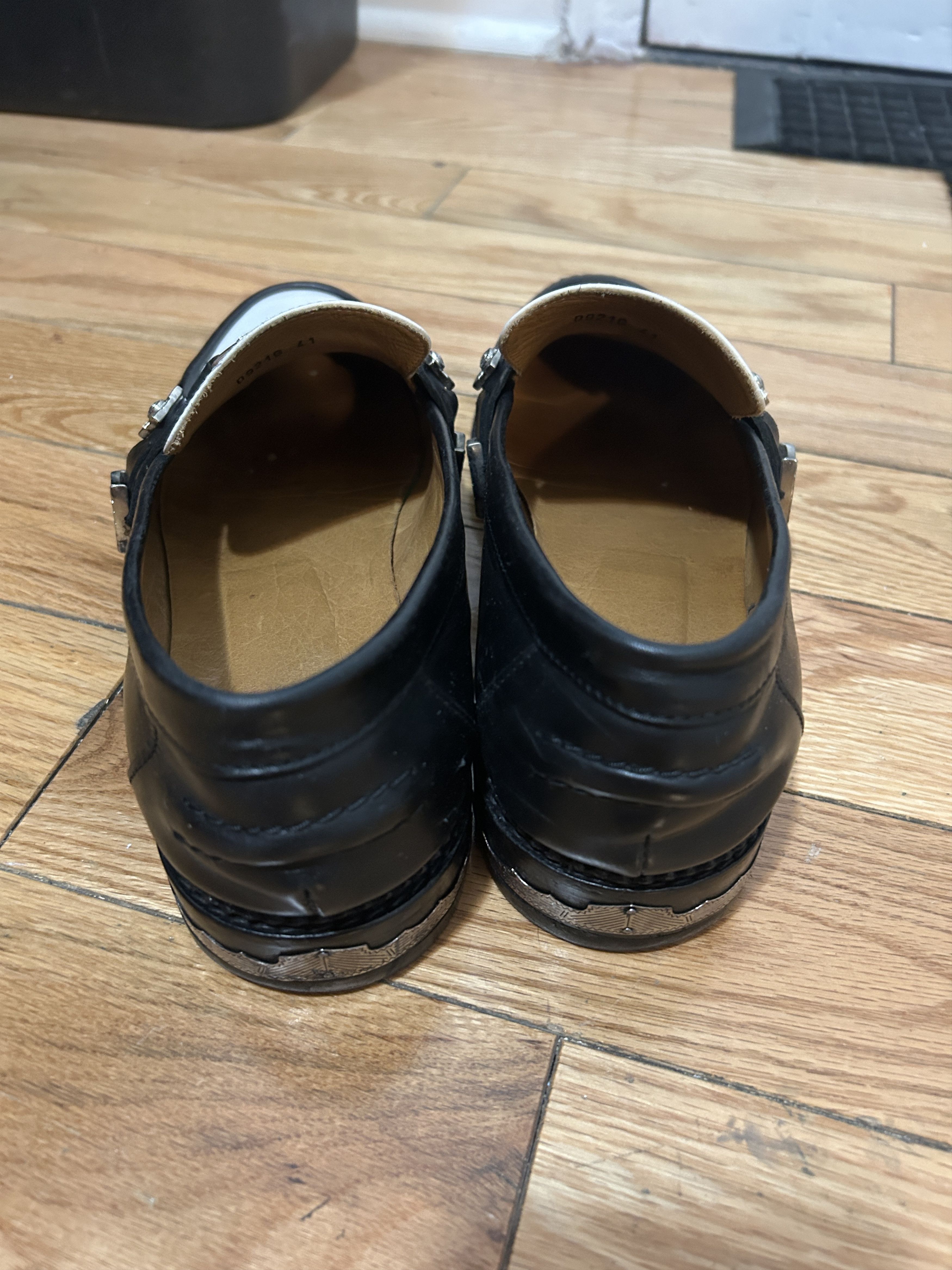 TOGA VIRILIS Toga Virilis SSENSE Black White Metal Loafers Men’s Size 41 Size US 7.5 / EU 40-41 - 2 Thumbnail