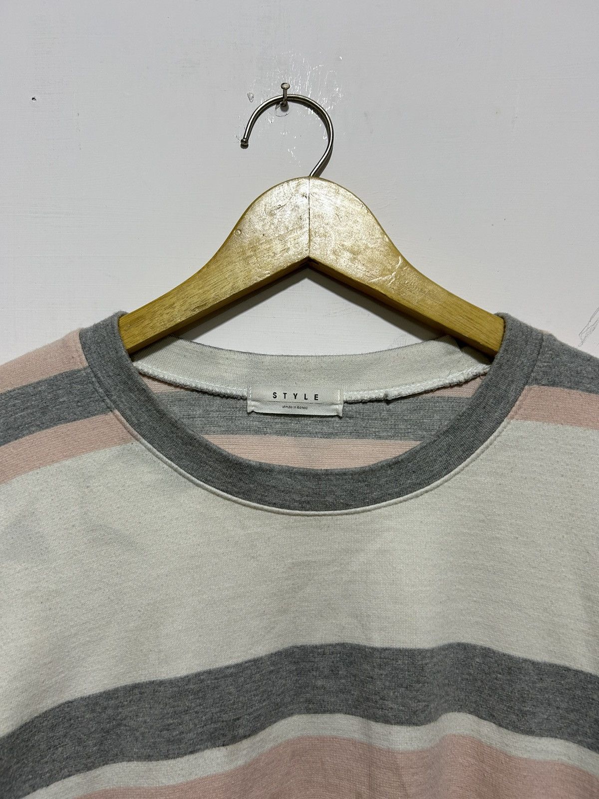 Japanese Brand 💸BINDINGOFFER💸Japanese Style Stripe Pink Long sleeve Size US M / EU 48-50 / 2 - 3 Thumbnail
