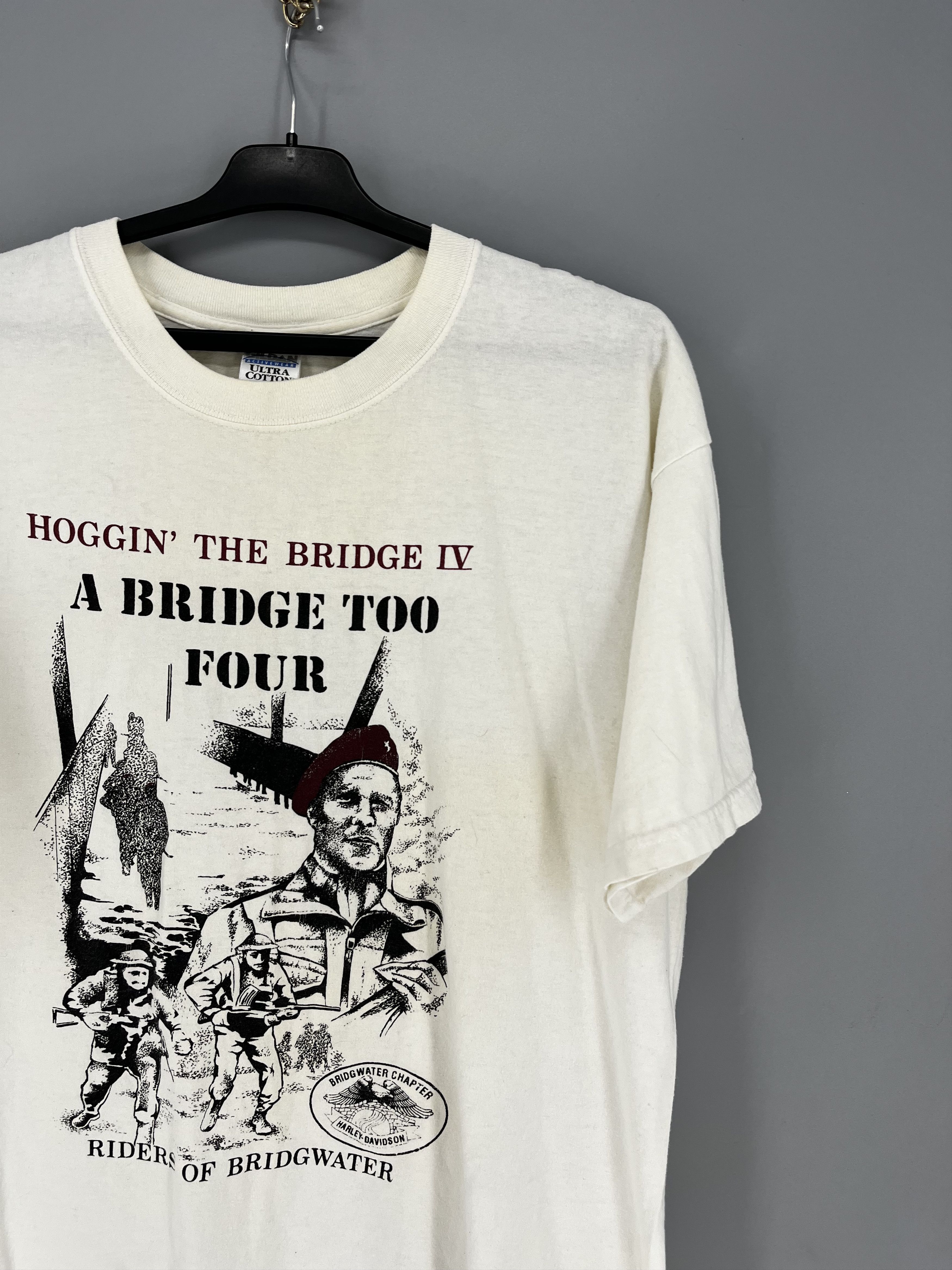 Vintage RIDERS OF BRIDGEWATER "Hoggin' The Bridge IV" Biker Club Size US L / EU 52-54 / 3 - 5 Thumbnail