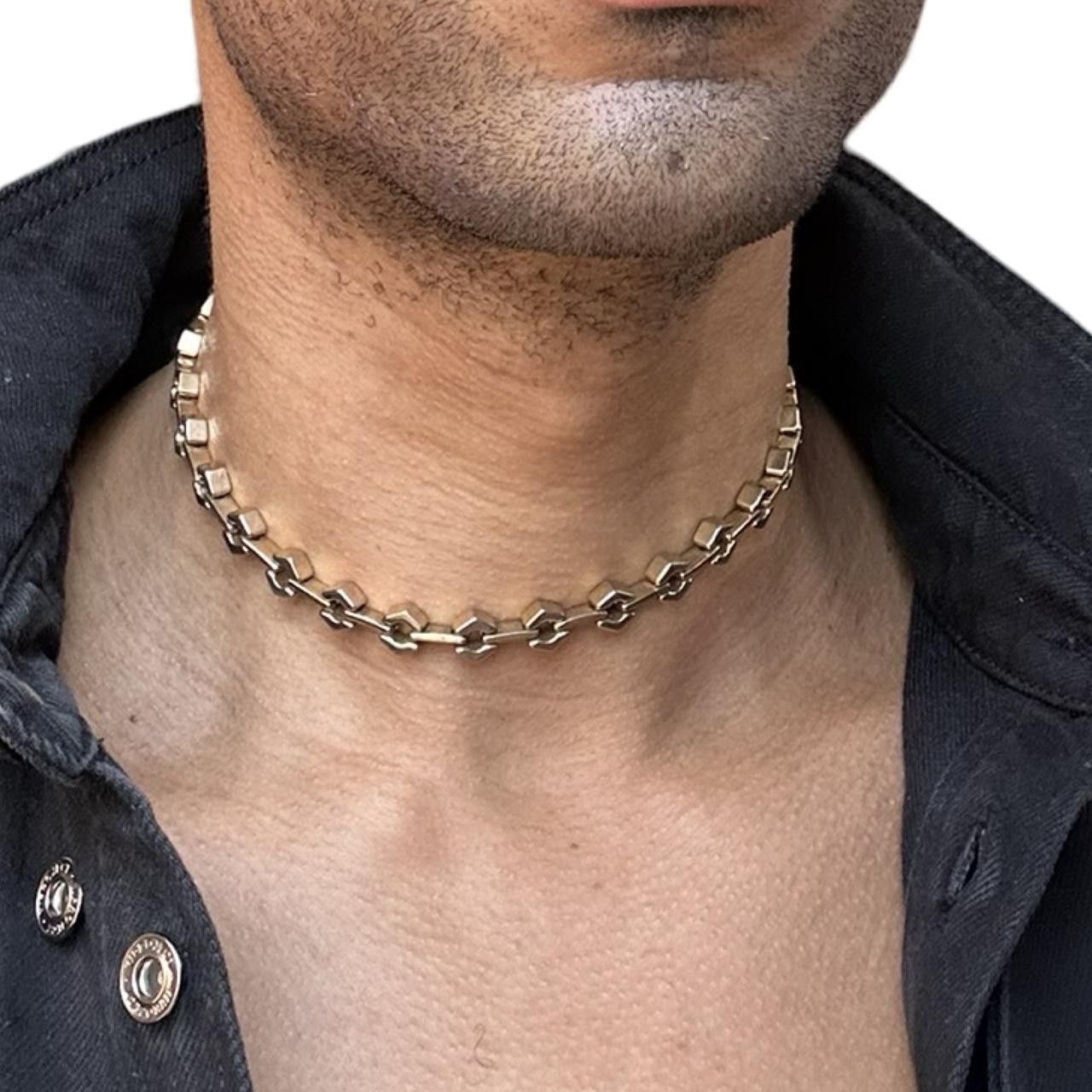 Jewelry Vintage Gold Honeycomb Chain Necklace Size ONE SIZE - 2 Thumbnail