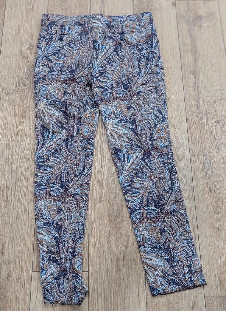 Etro ETRO Floral Print Trousers Navy/Brown 50 US 34 Size US 34 / EU 50 - 4 Thumbnail