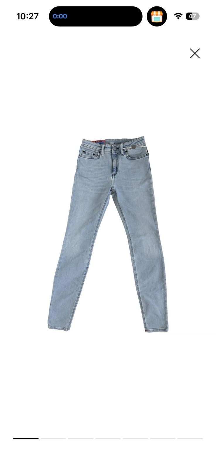 Acne Studios Light Blue Wash Women’s Slim Jeans