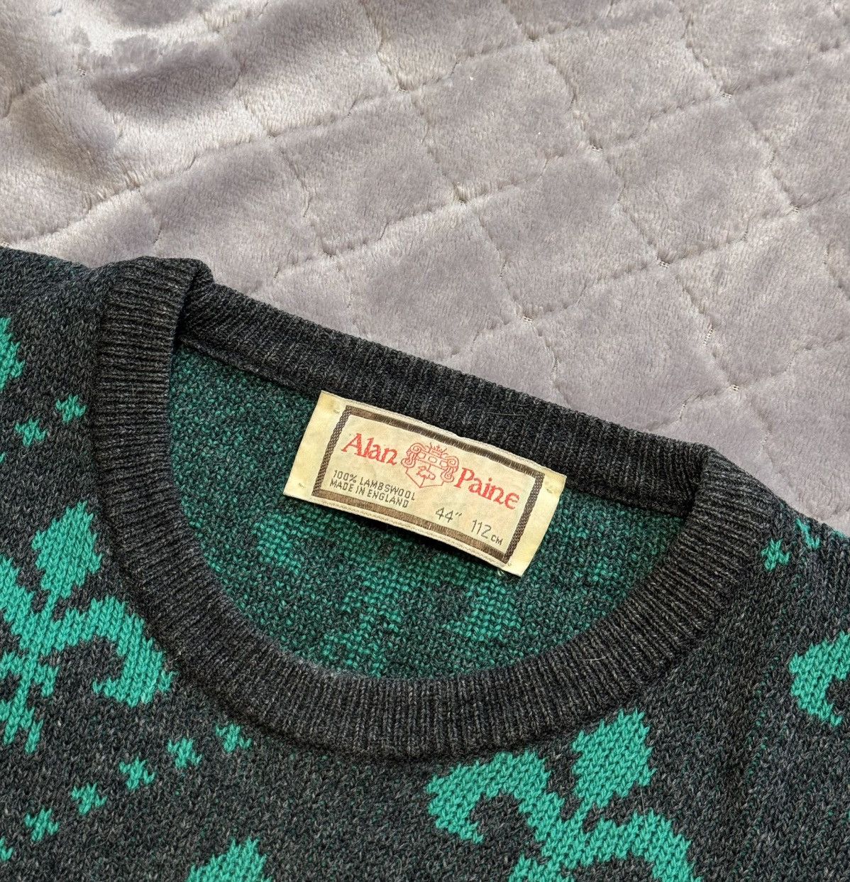 Japanese Brand × Vintage Vintage Alan Paine Wool Knitwear Sweater Size US L / EU 52-54 / 3 - 6 Thumbnail