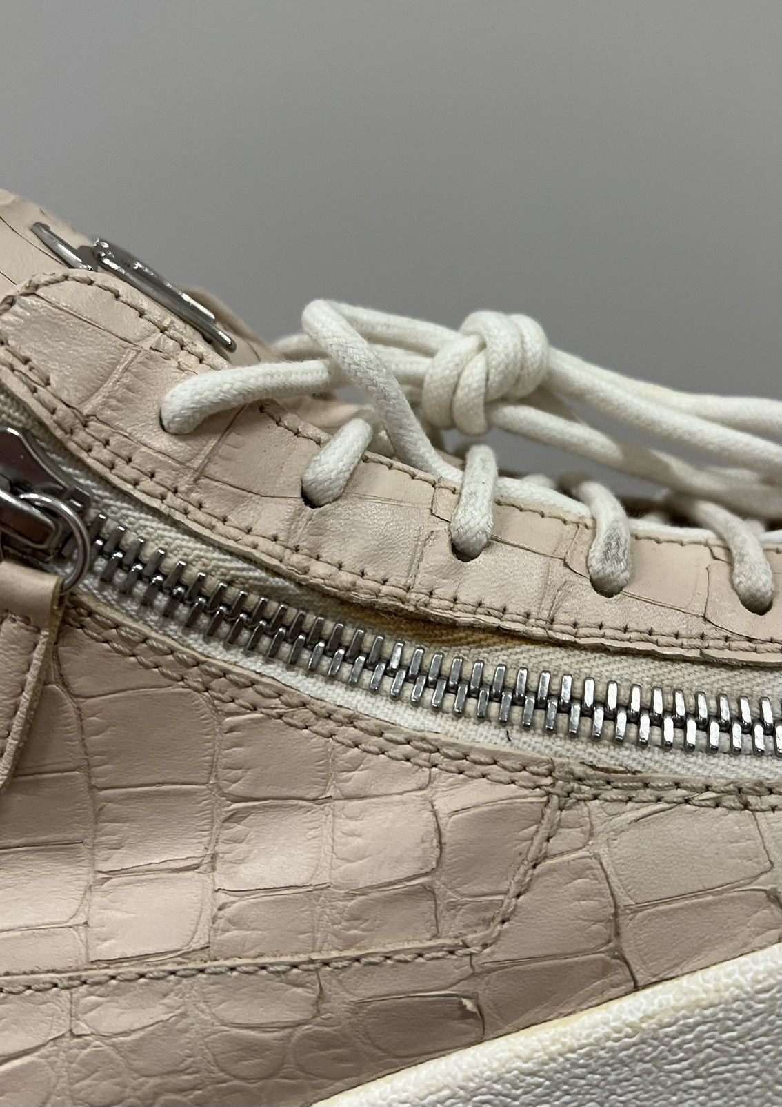 Giuseppe Zanotti Giuseppe Zanotti Leather Python High Top Sneakers Size US 9.5 / IT 39.5 - 12 Thumbnail