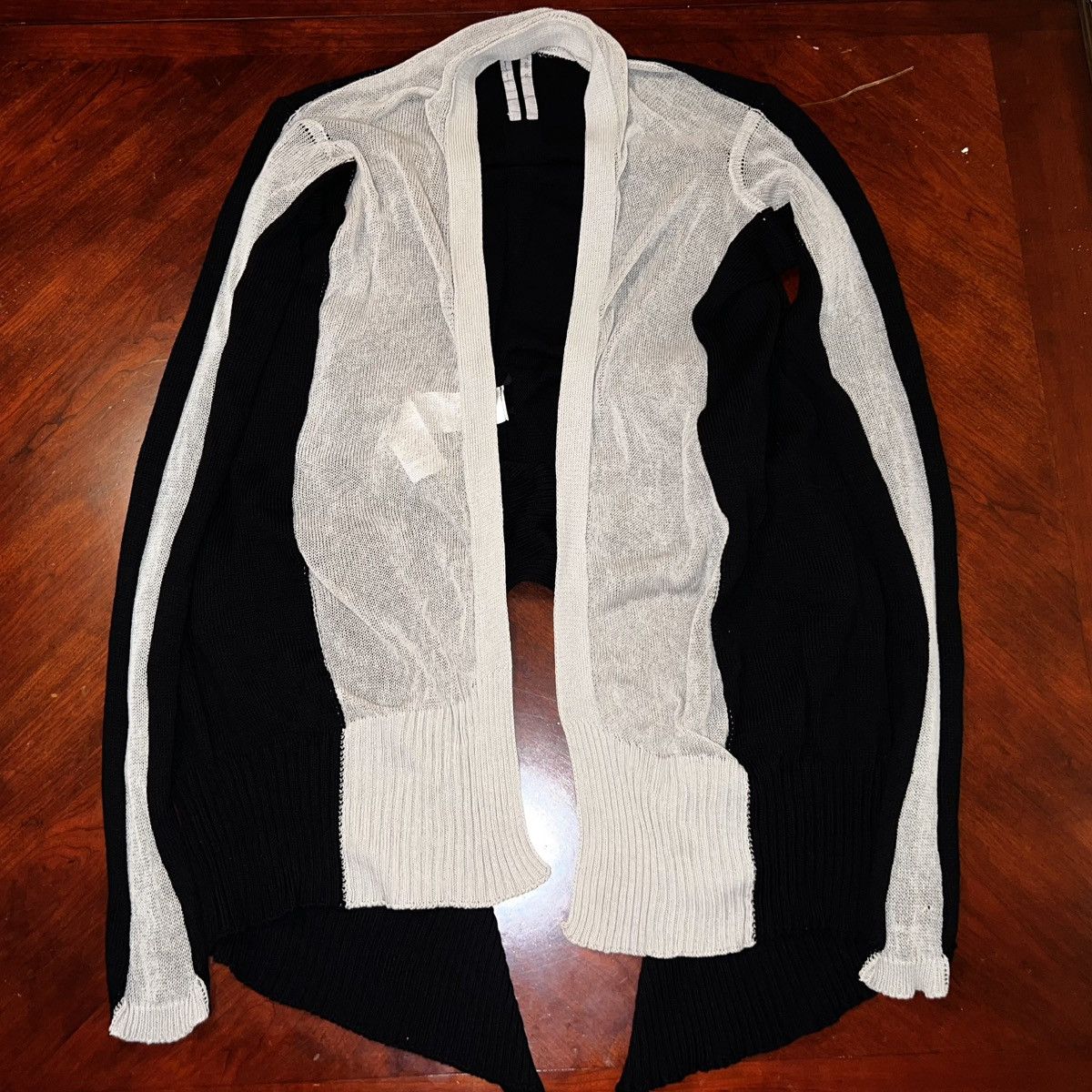 Rick Owens RICK OWENS S/S LIDO; TWO TONE WRAP CARDIGAN Size US S / EU 44-46 / 1 - 2 Thumbnail