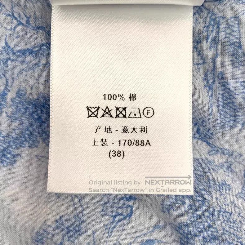 Dior Dior 22 blue animal jungle print cotton single-breasted lo Size XS / US 0-2 / IT 36-38 - 9 Thumbnail