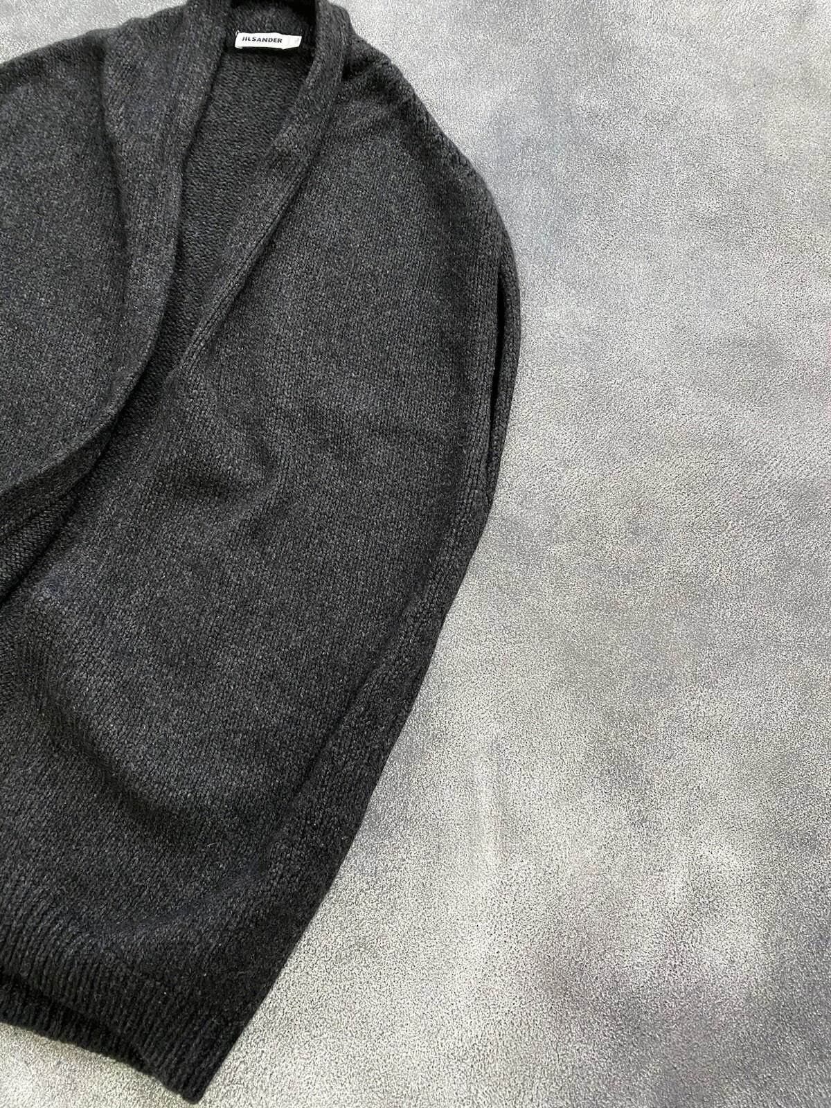 Jil Sander 2017 Jil Sander 100% Cashmere Extra-Long Knit Cape Vest Size L / US 10 / IT 46 - 5 Thumbnail