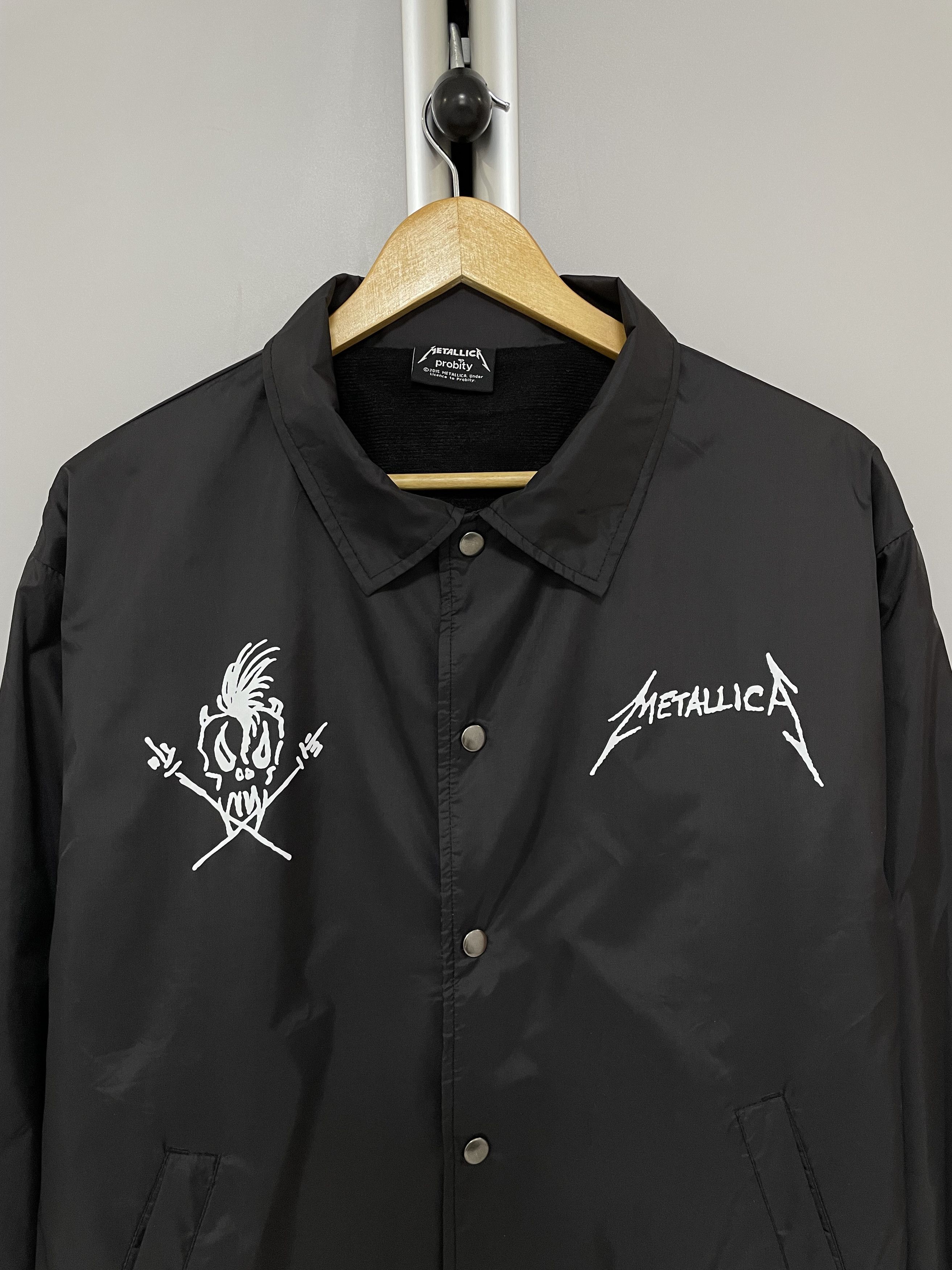Metallica METALLICA Scary Guy Coach Jacket Big Logo Metal Rare Bomber Size US M / EU 48-50 / 2 - 7 Thumbnail