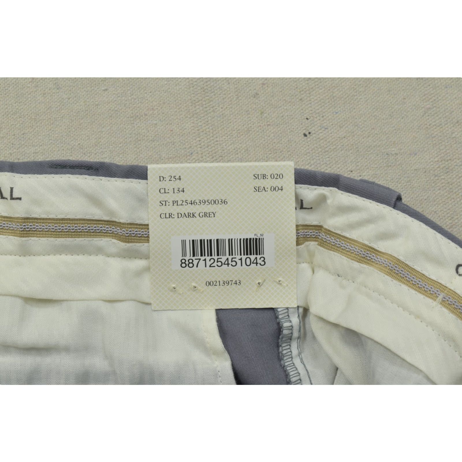 Vintage Oak Hill Men's Chino Pants Straight Fit Stretch Cotton Size 44x32 Dark Grey New Size US 44 / EU 60 - 6 Thumbnail