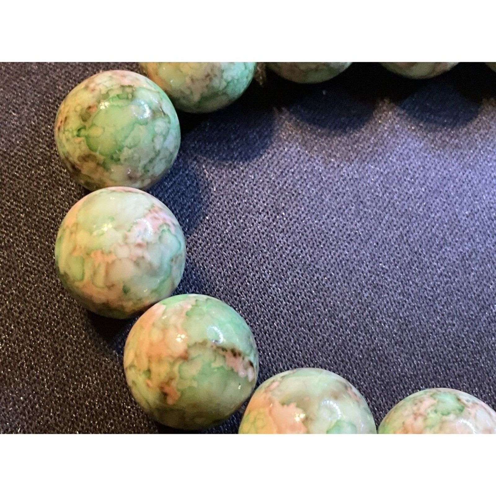 Other Unakite Jasper Gemstones Stretch Bracelet Size ONE SIZE - 2 Thumbnail