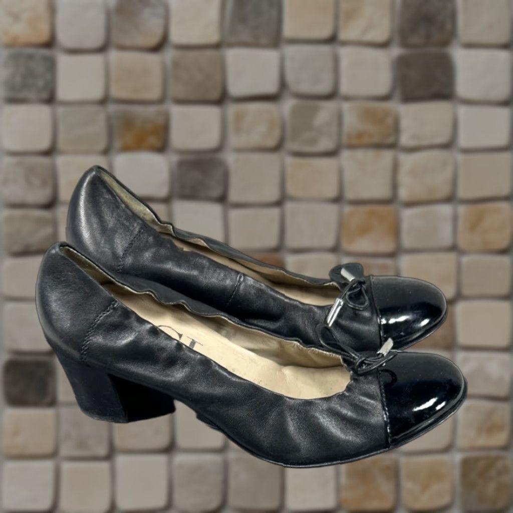 AGL VINTAGE AGL Leather Pump Shoes Womens Size 8.5 Black Casual Classic Size US 8.5 / IT 38.5 - 1 Thumbnail