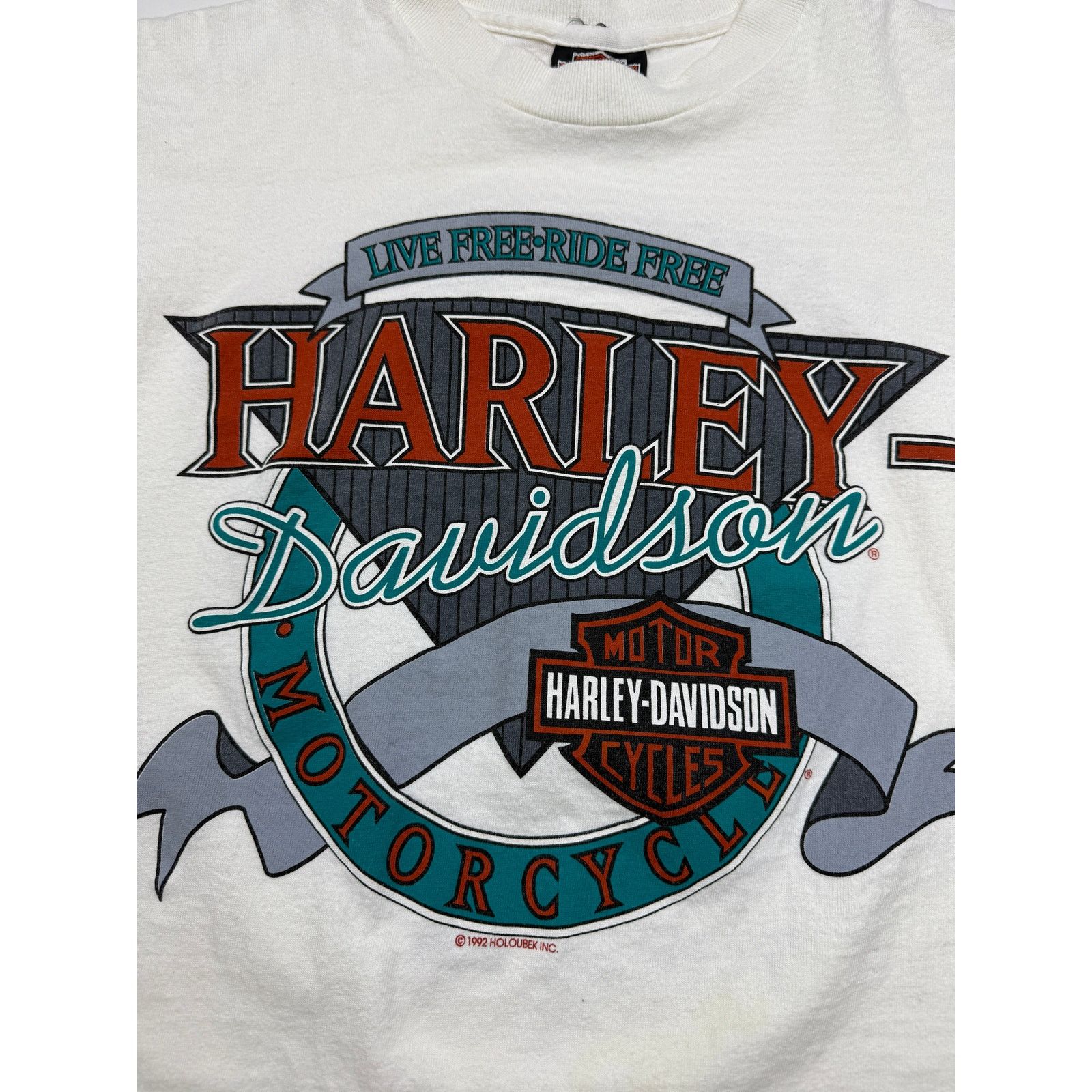 Vintage Vintage 1992 Harley Davidson Motorcycle Bald Eagle T Shirt M Size US M / EU 48-50 / 2 - 7 Thumbnail