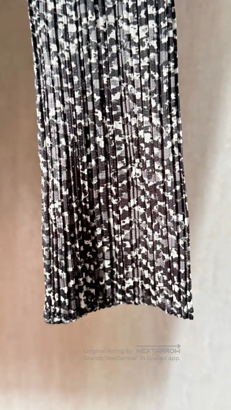 Issey Miyake Issey Miyake Black, White and Gray Marble Pattern Cardigan Size L / US 10 / IT 46 - 7 Thumbnail