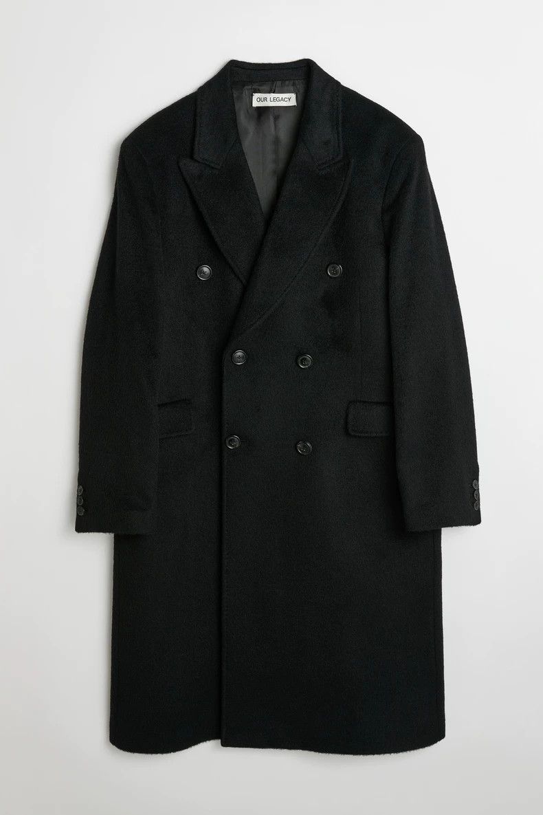 Our Legacy Our Legacy size50 A black woolen overcoat Size US M / EU 48-50 / 2 - 2 Thumbnail