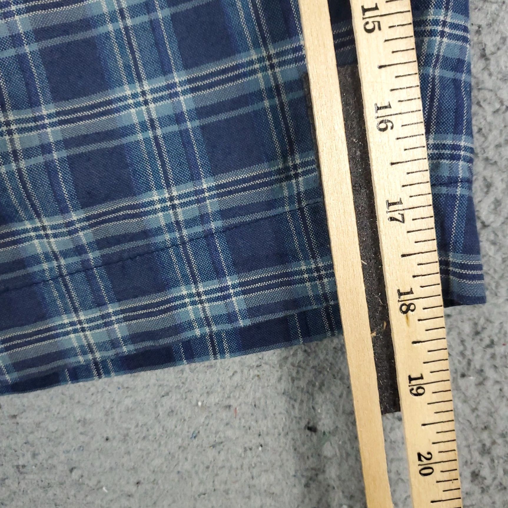 Ralph Lauren VINTAGE Ralph Lauren Shorts Men 40 Waist Blue Plaid Casual Flat Front Chino Size US 40 / EU 56 - 5 Thumbnail