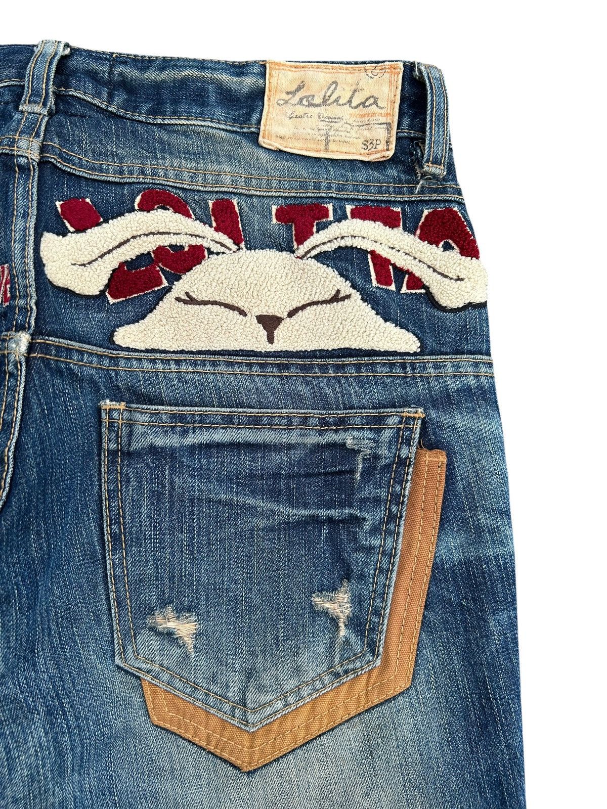 Kapital YOSHITOMO NARA LOLITA Exotic Vintage Distressed Denim Jeans Size US 34 / EU 50 - 11 Thumbnail