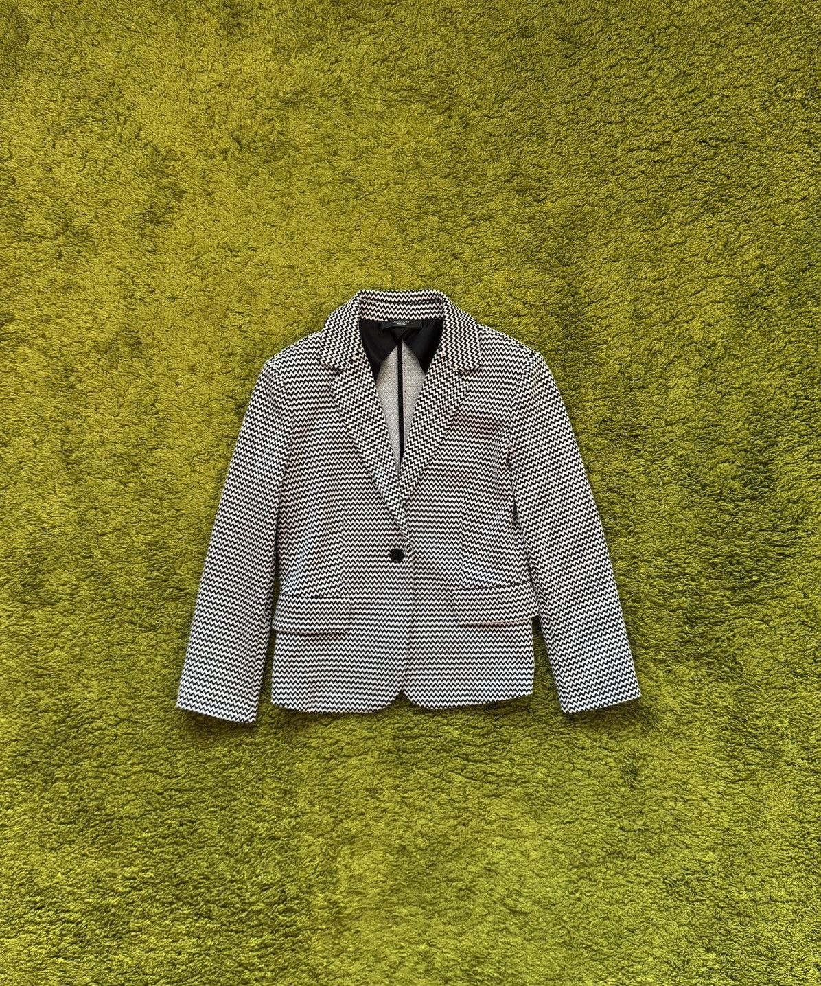 Designer × Max Mara × Weekend Max Mara Max Mara Weekend zig zag pattern blazer Size M / US 6-8 / IT 42-44 - 1 Thumbnail