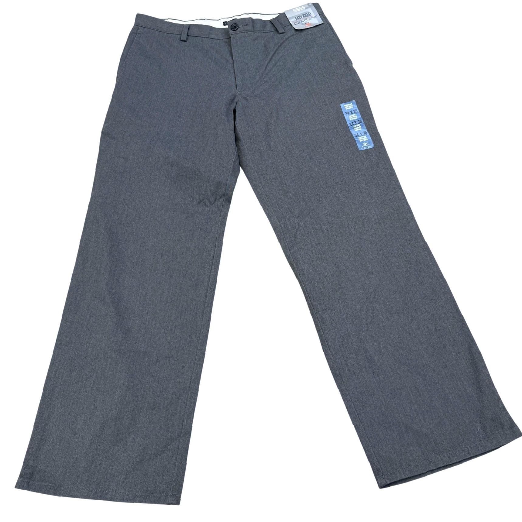 Dockers Dockers Easy Khaki Pants Mens 34x30 Gray Straight Flat Front NWT Regular Khakis Pants Mens 34 Gray Easy Khaki Dockers Size US 34 / EU 50 - 2 Thumbnail