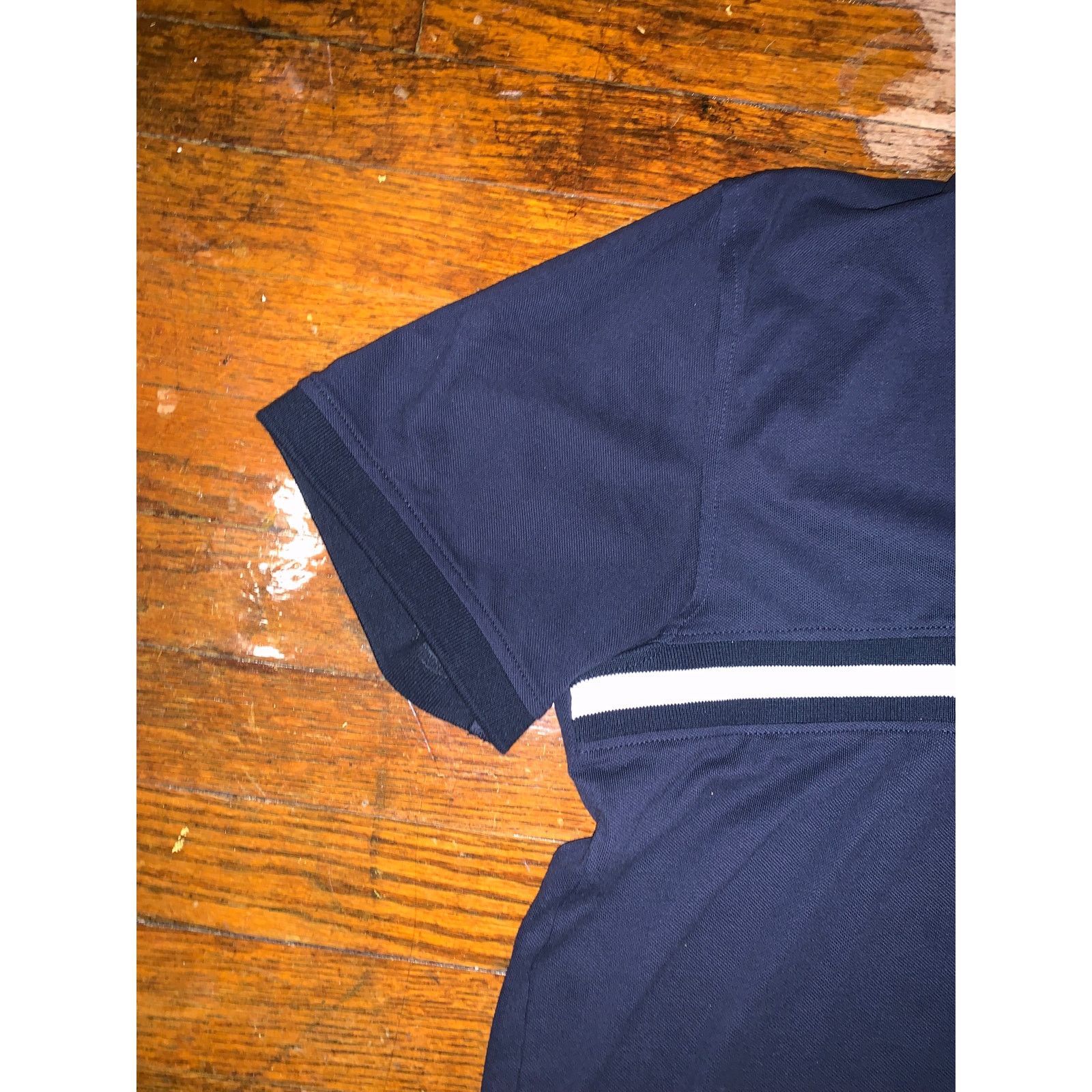 Tommy Hilfiger Tommy Hilfiger Logo Polo Shirt Mens XL Navy Blue Slim Fit Size US XL / EU 56 / 4 - 5 Thumbnail
