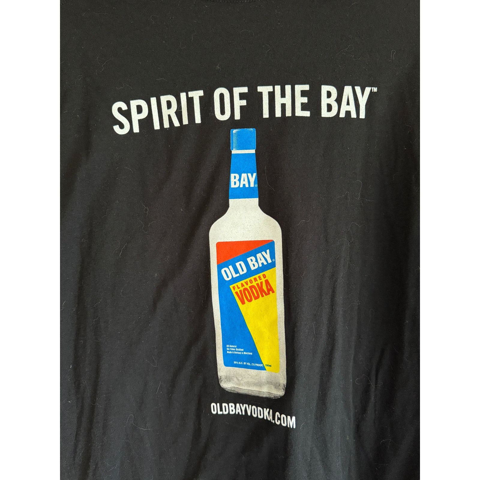 Vintage Old Bay Vodka Graphic Tee Black Fits XL Size US XL / EU 56 / 4 - 4 Thumbnail