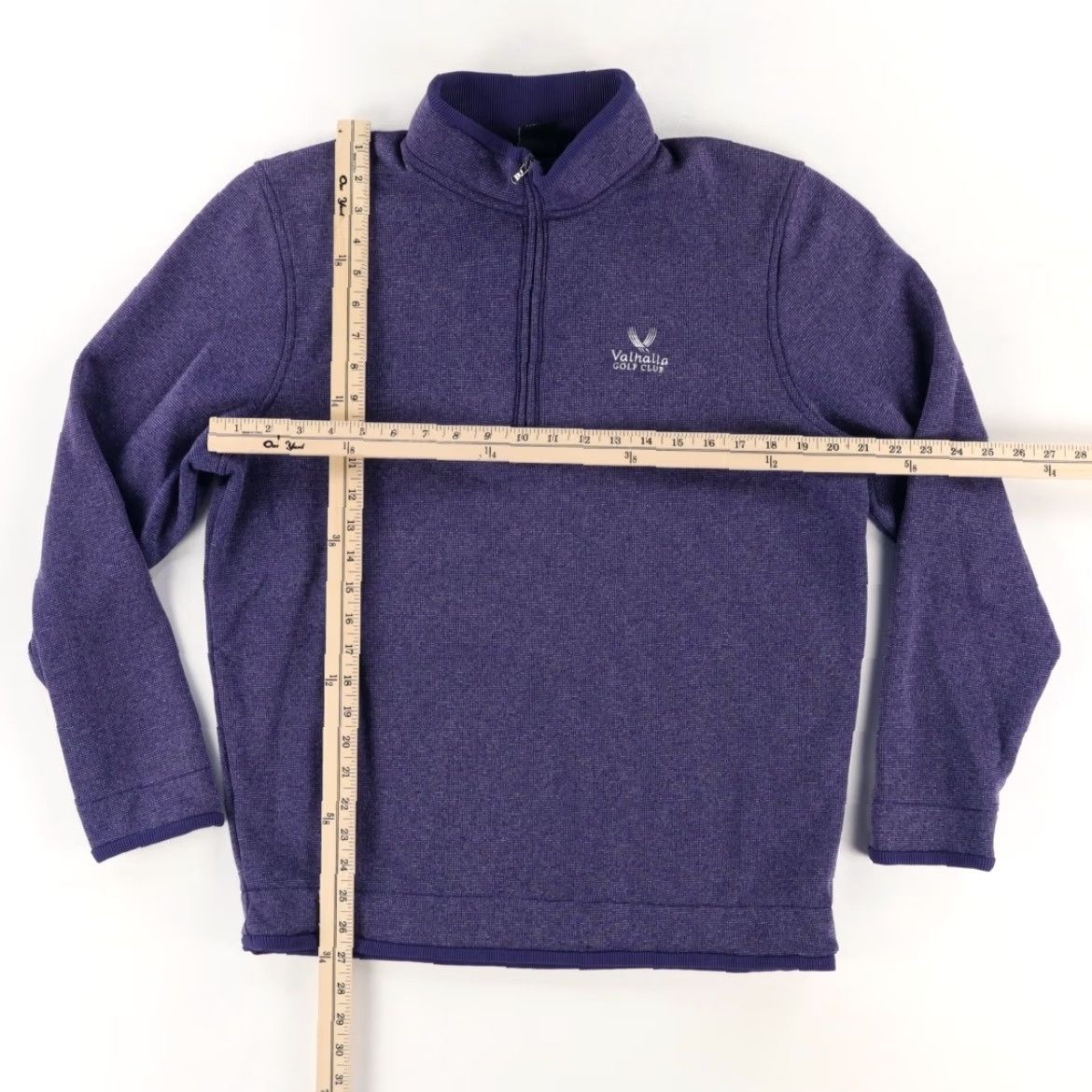 Under Armour Under Armour Valhalla 1/4 Zip Sweater Purple Men's L Shirt Size US L / EU 52-54 / 3 - 3 Thumbnail