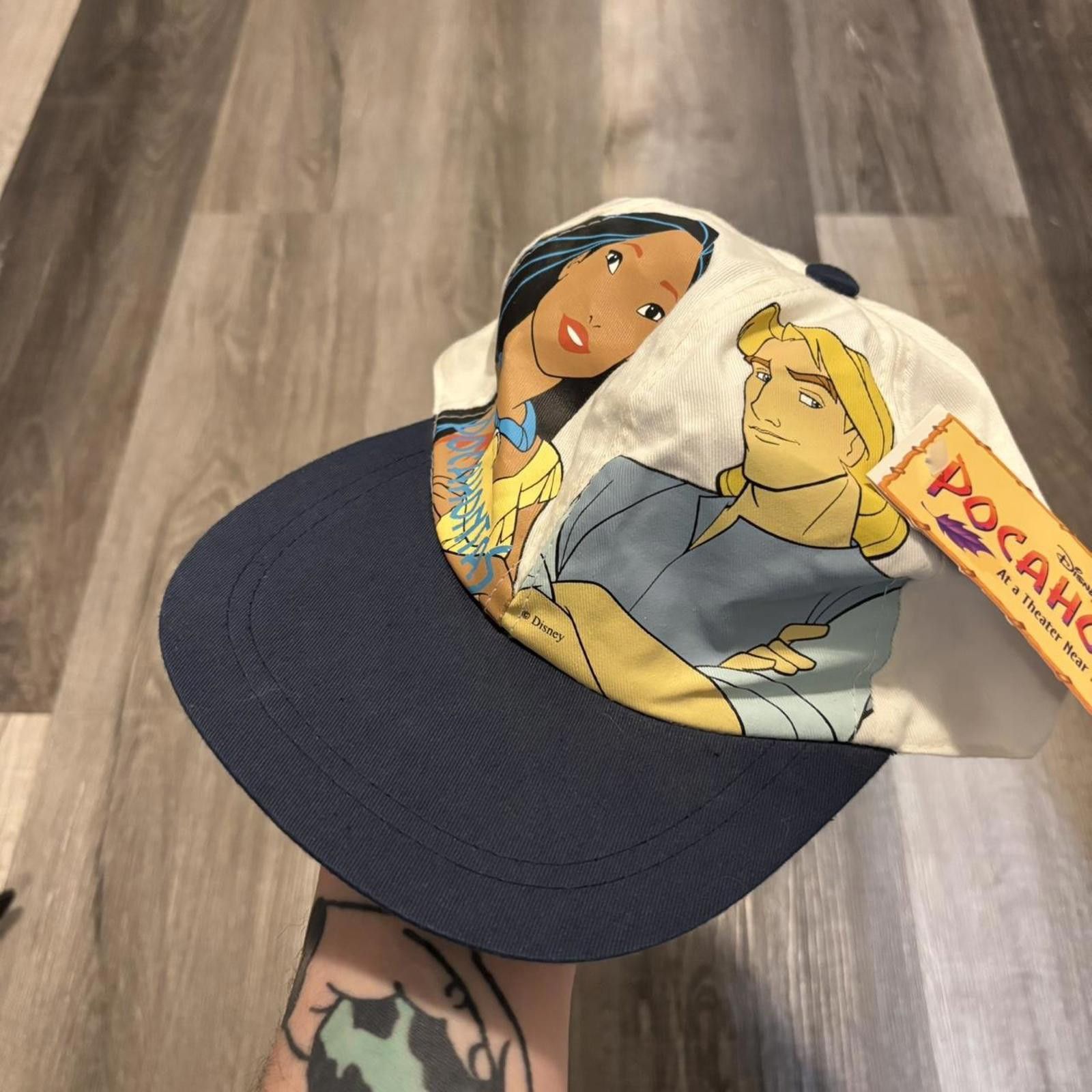 Disney Vintage Pocahontas stretch fit hat 90s OS Size ONE SIZE - 2 Thumbnail